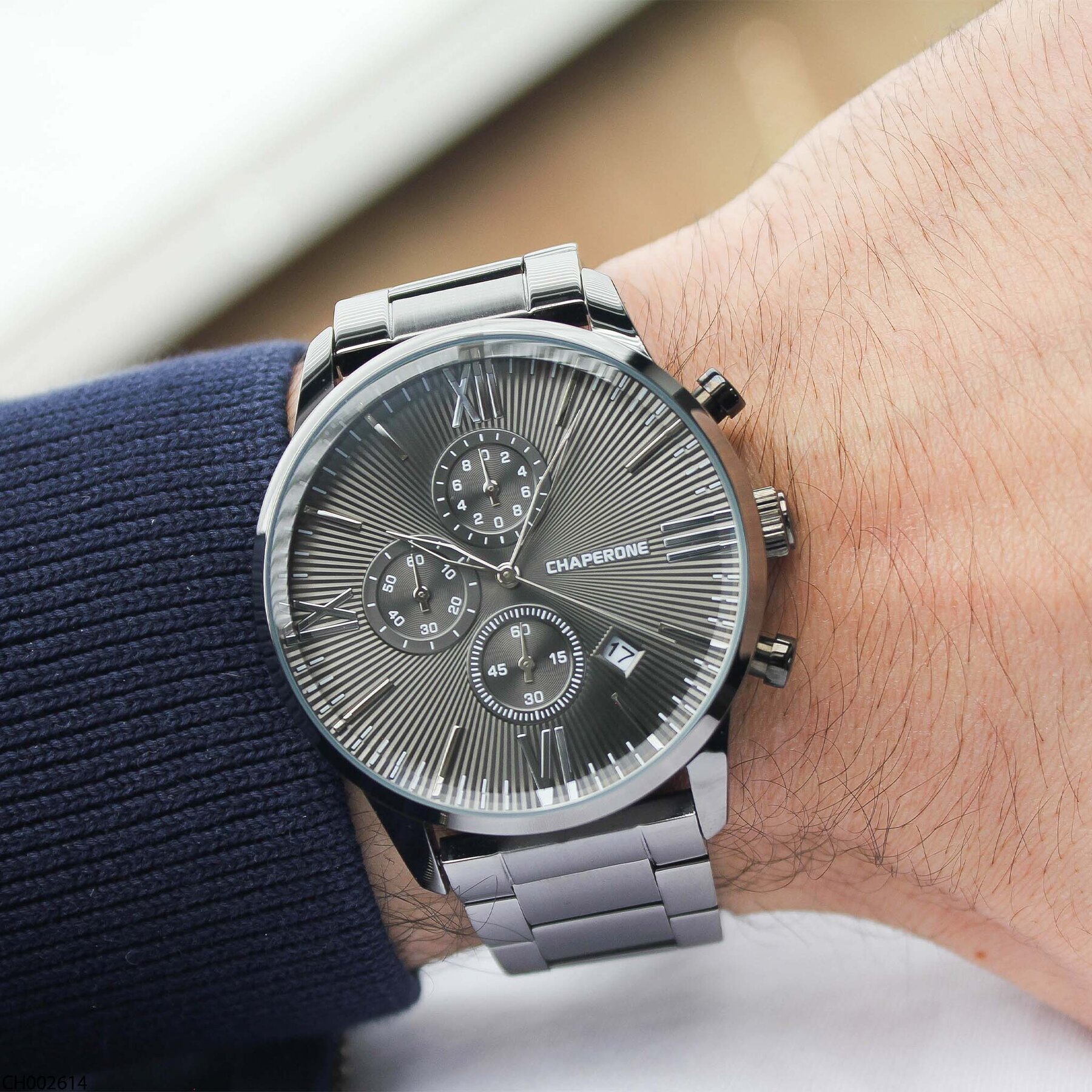 Chaperone CH002614 Çelik Kordonlu Erkek Kol Saati