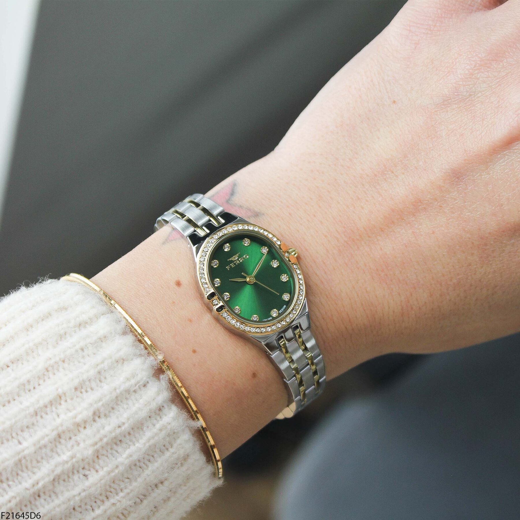 Ferro F21645D6 Çelik Kordonlu Kadın Kol Saati