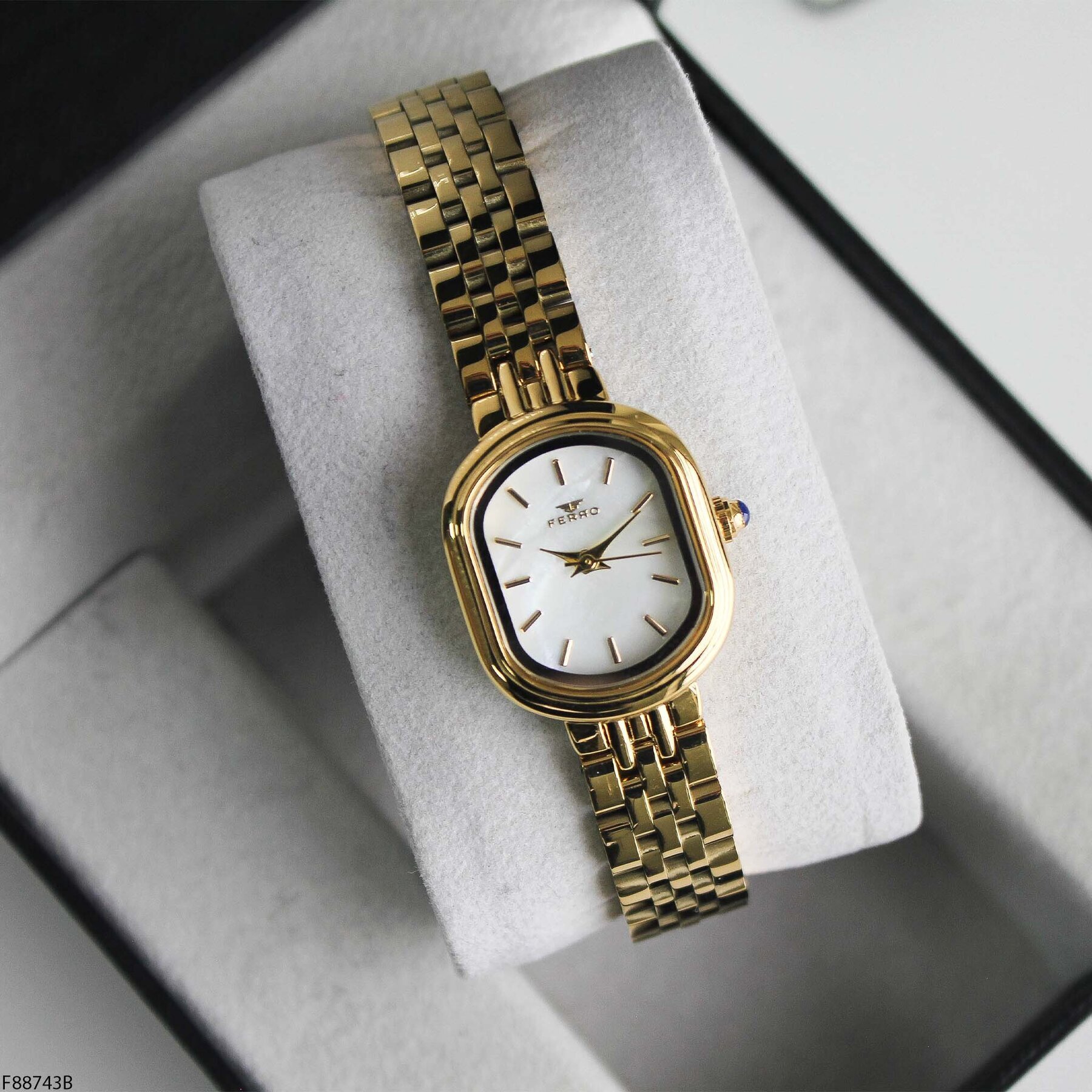 Ferro F88743B Çelik Kordonlu Kadın Kol Saati