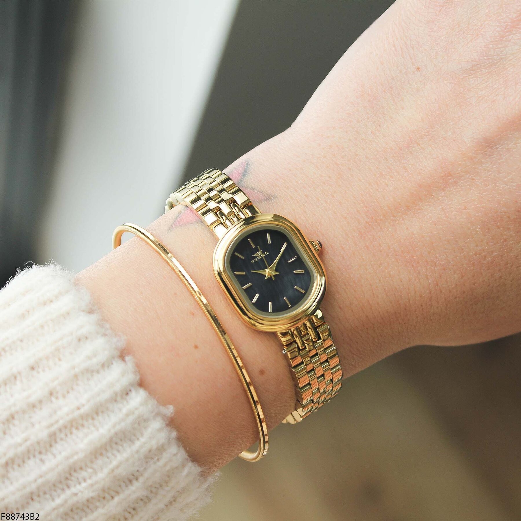 Ferro F88743B2 Çelik Kordonlu Kadın Kol Saati