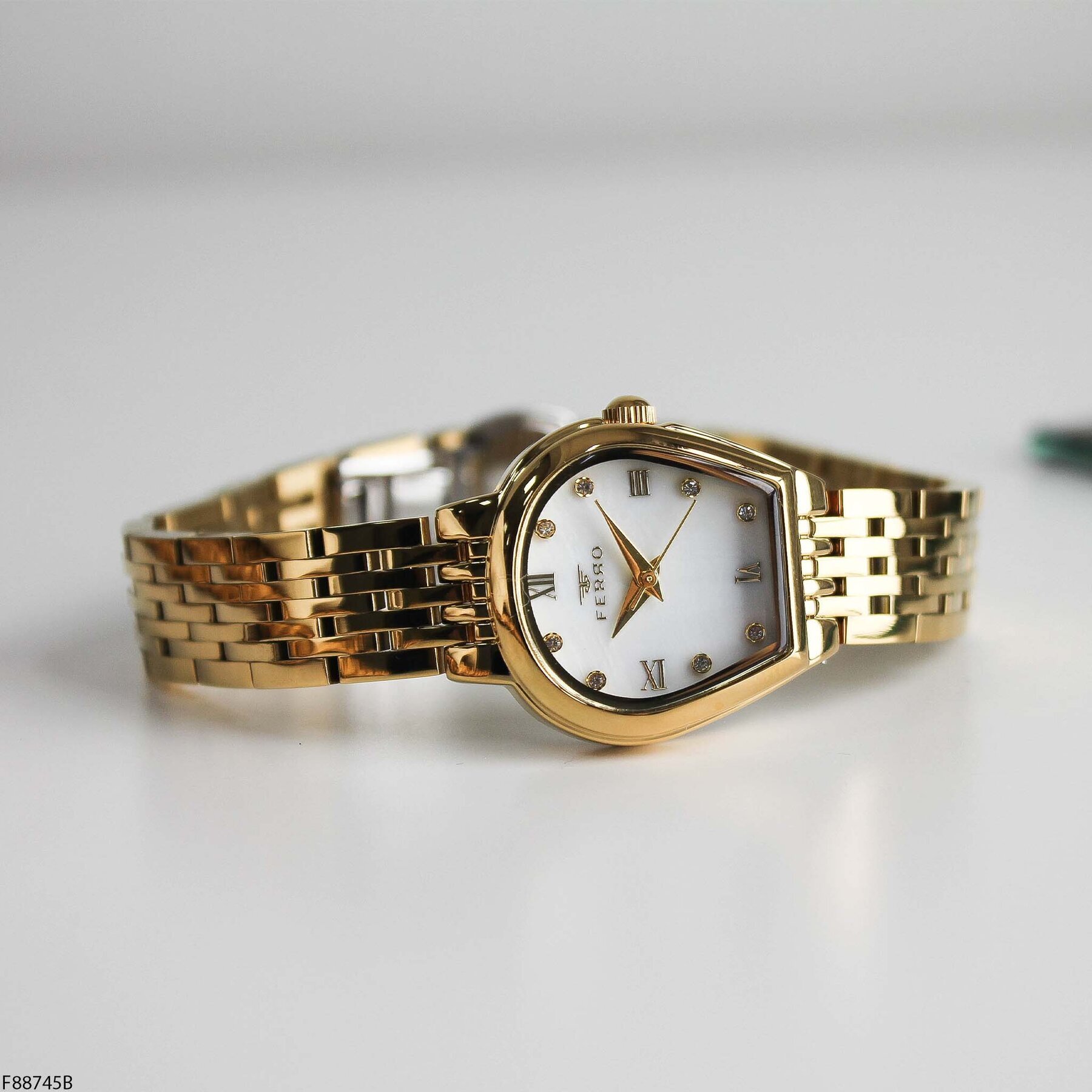 Ferro F88745B Çelik Kordonlu Kadın Kol Saati