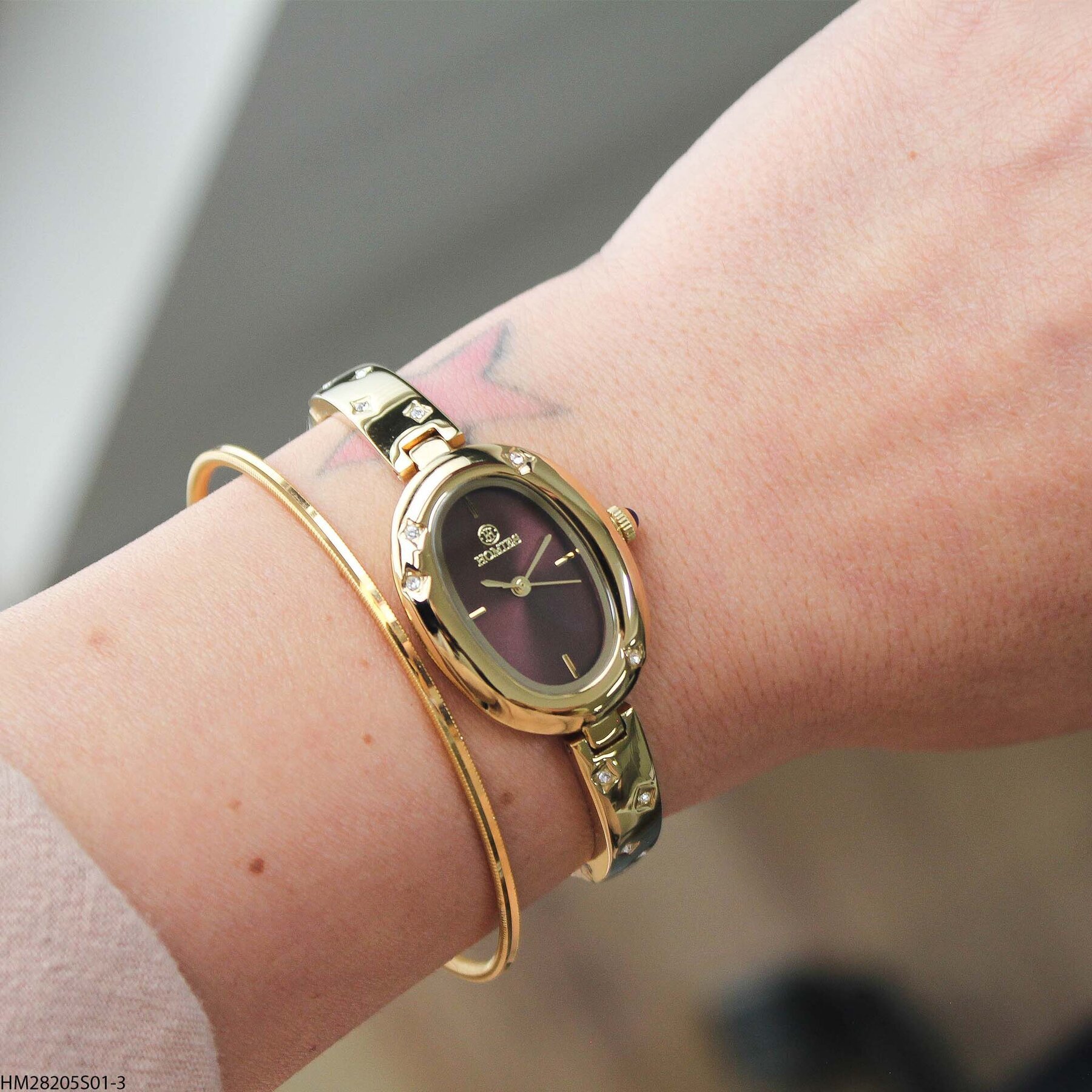 Homies HM28205S01-3 Çelik kordonlu  Kadın Kol Saati