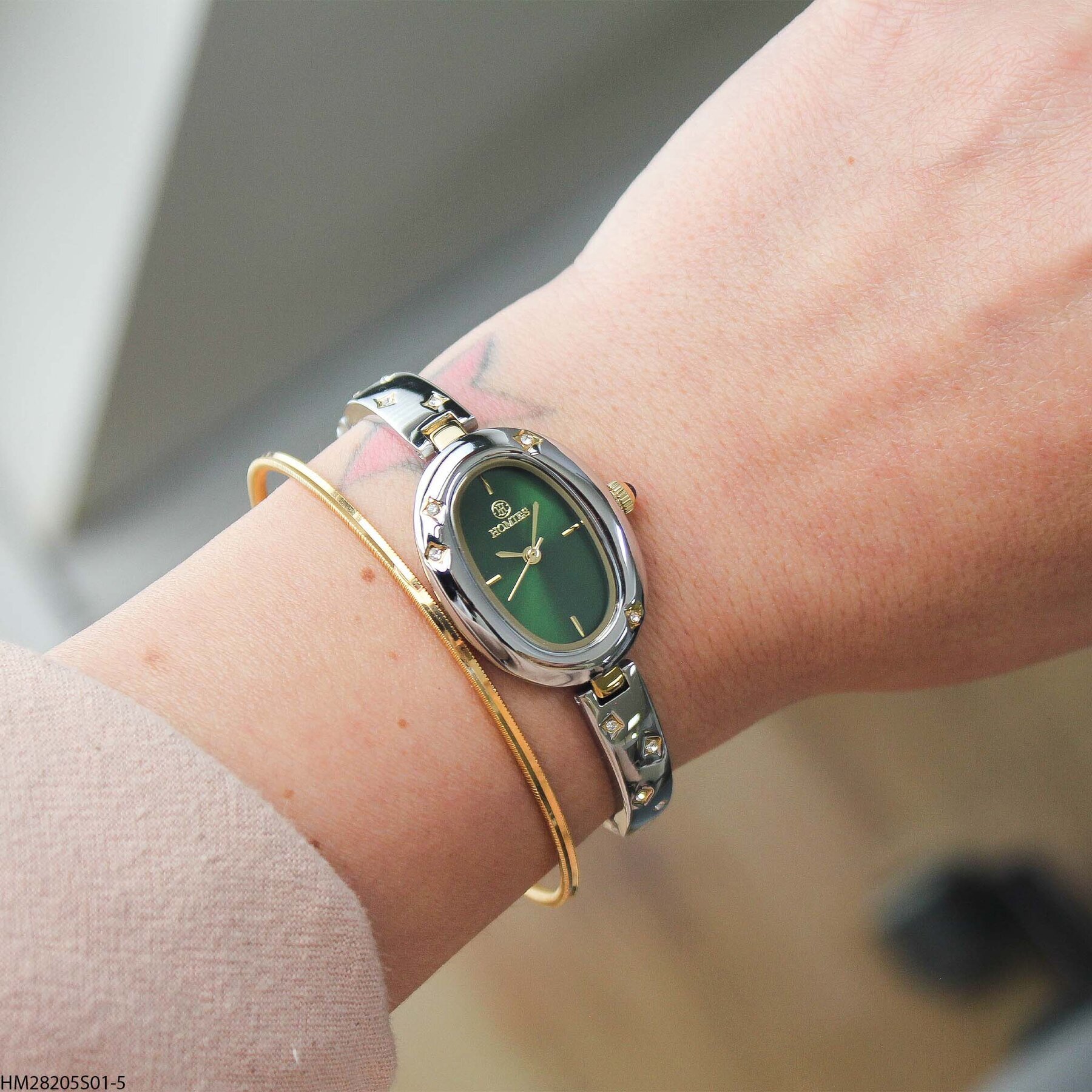 Homies HM28205S01-5 Çelik kordonlu  Kadın Kol Saati