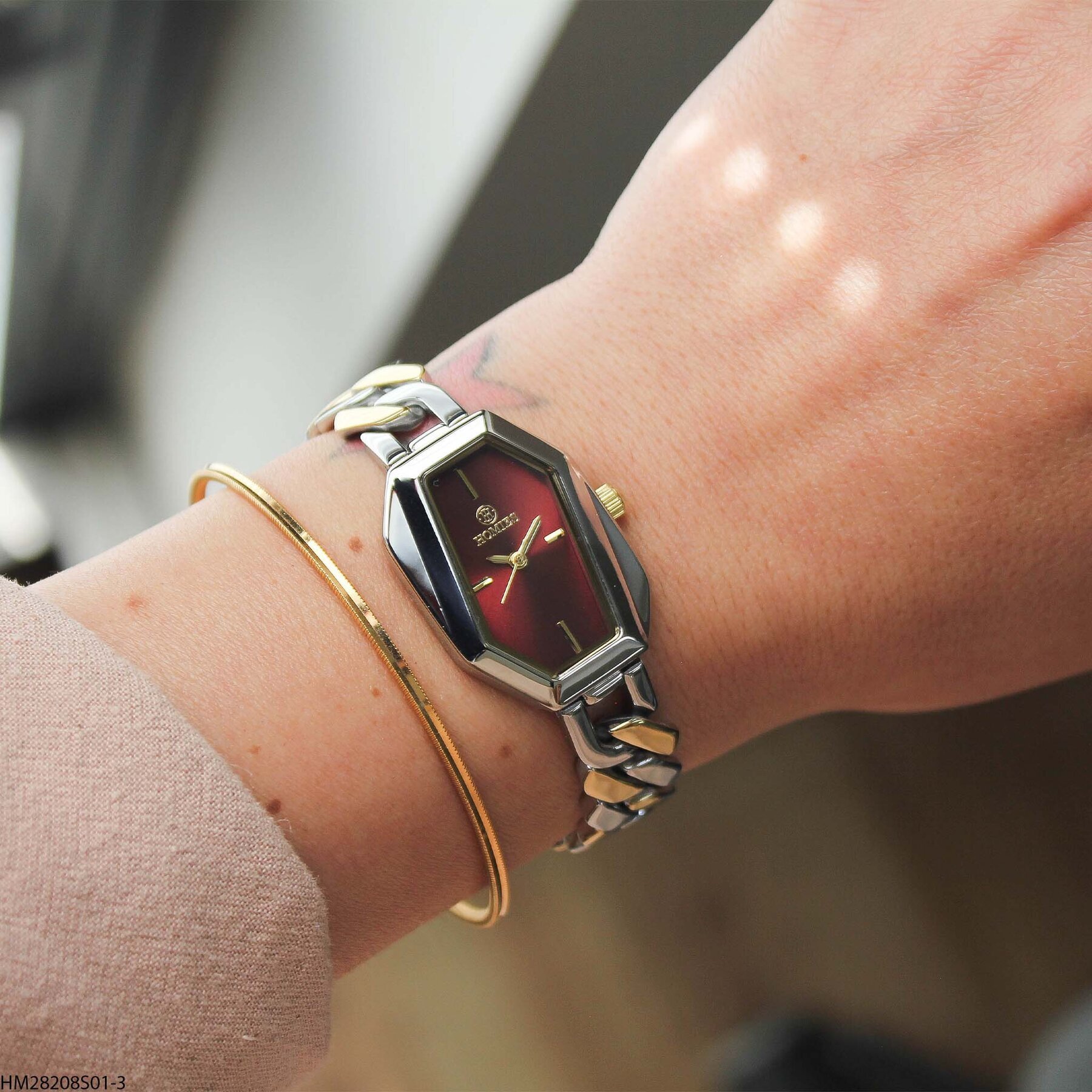 Homies HM28208S01-3 Çelik kordonlu  Kadın Kol Saati