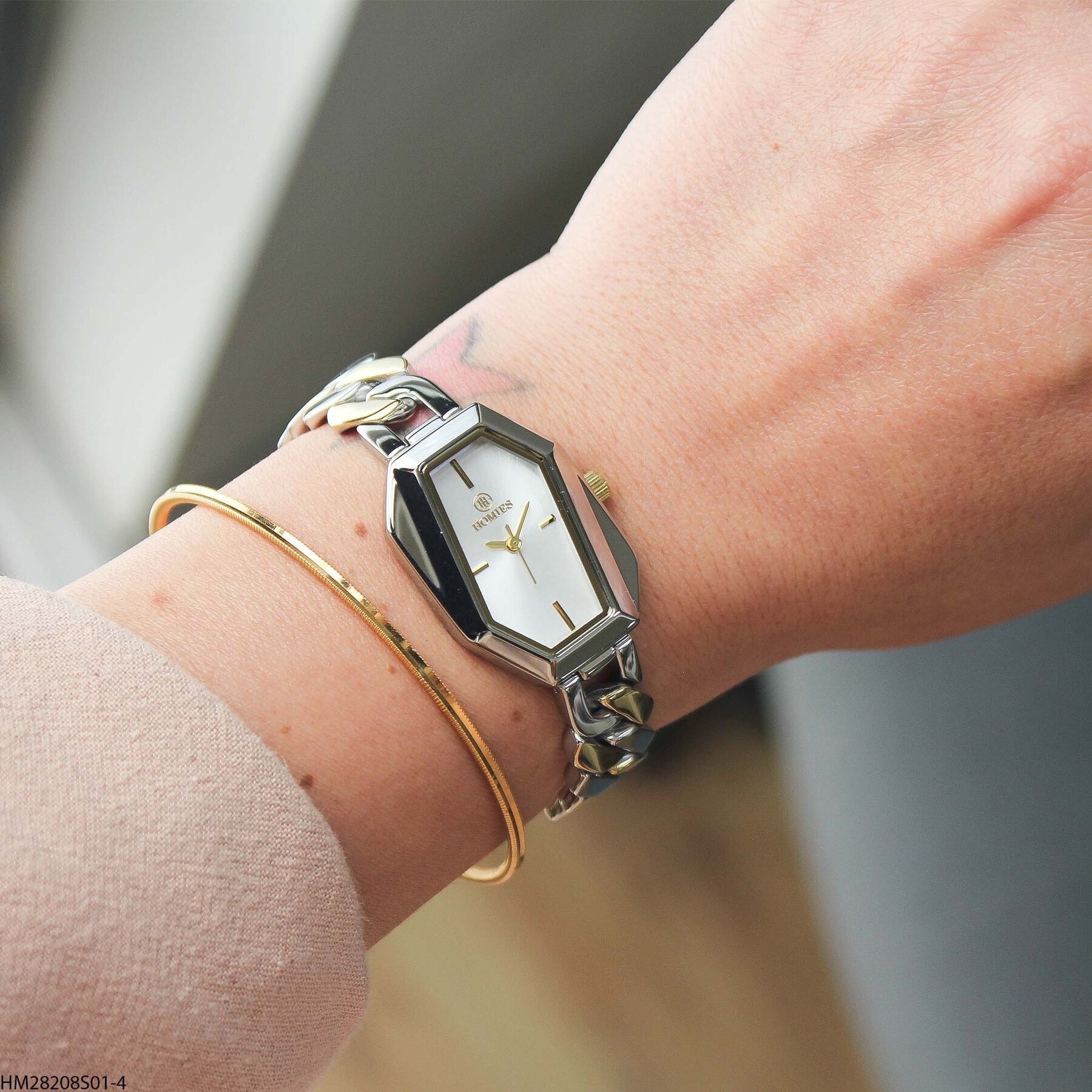 Homies HM28208S01-4 Çelik kordonlu  Kadın Kol Saati