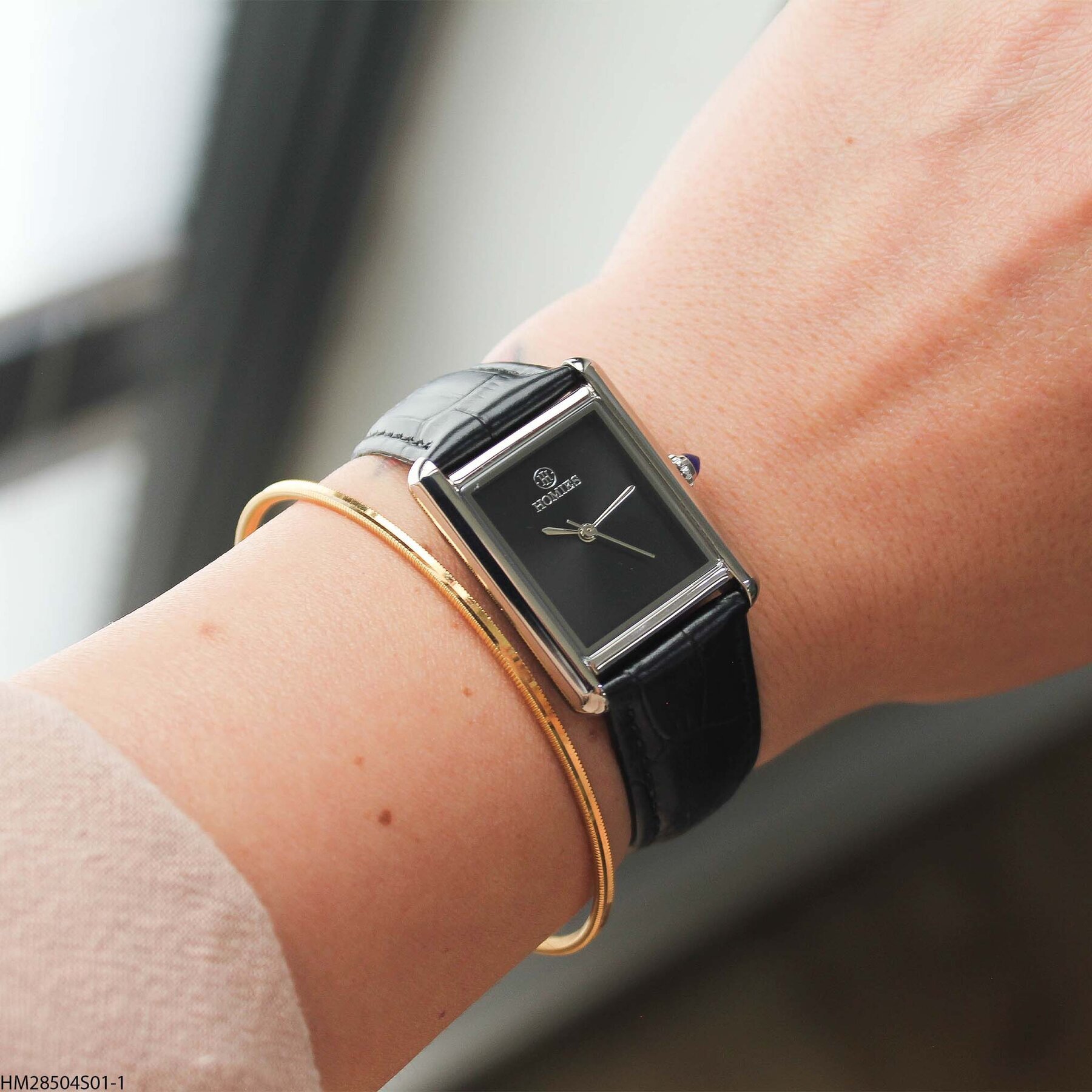 Homies HM25123S01-3 Leather Strap Men Watch