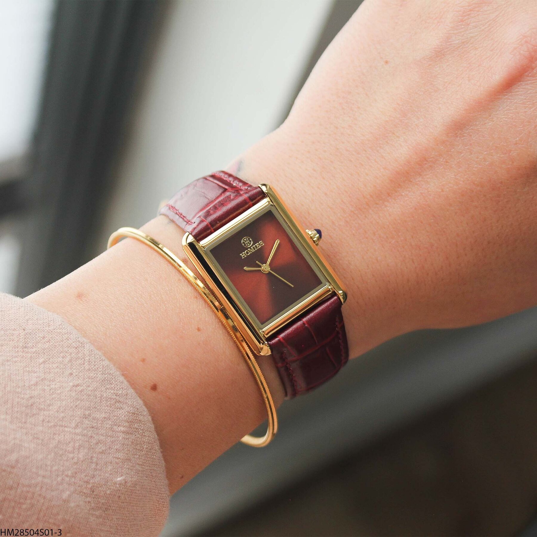 Homies HM25123S01-3 Leather Strap Men Watch