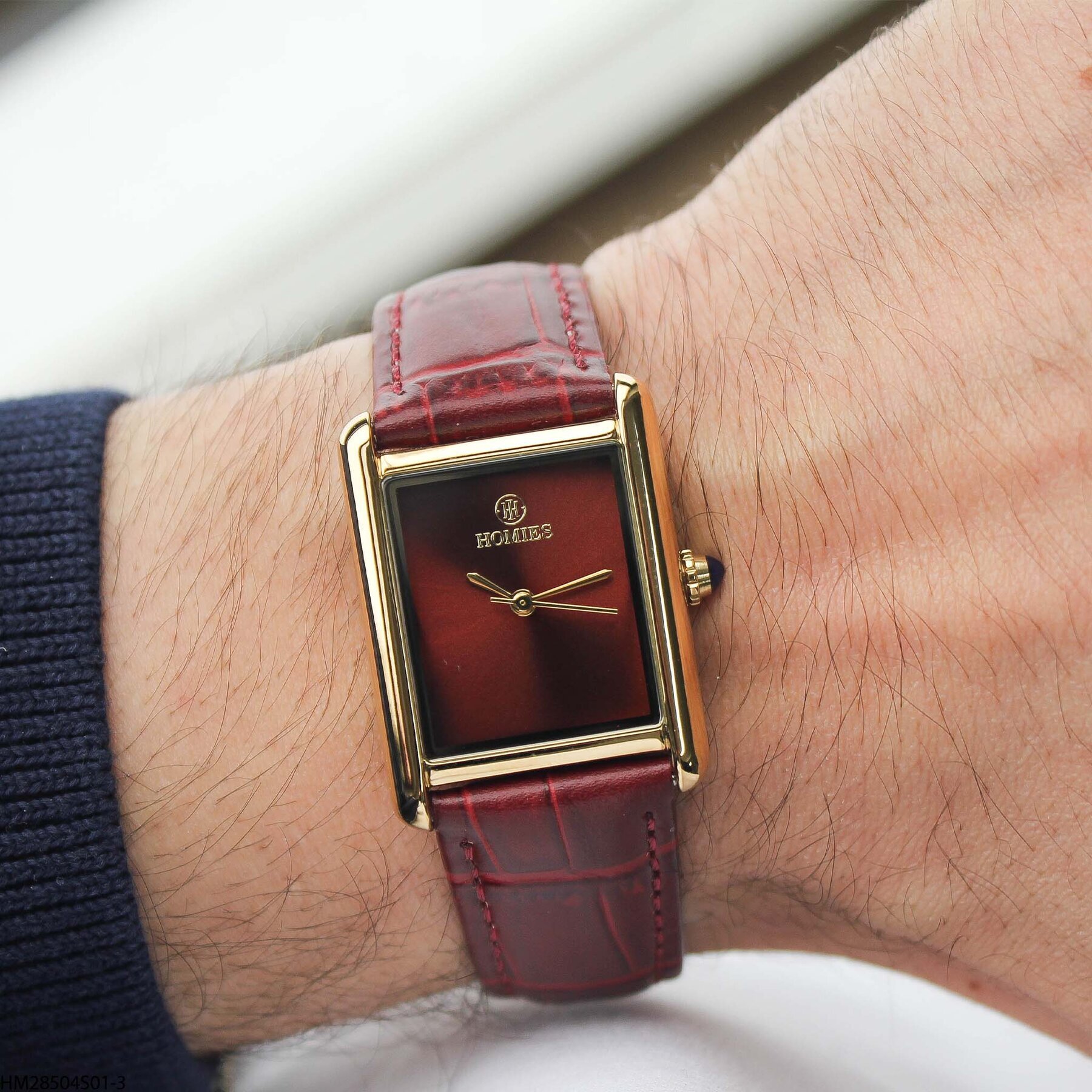 Homies HM25123S01-3 Leather Strap Men Watch