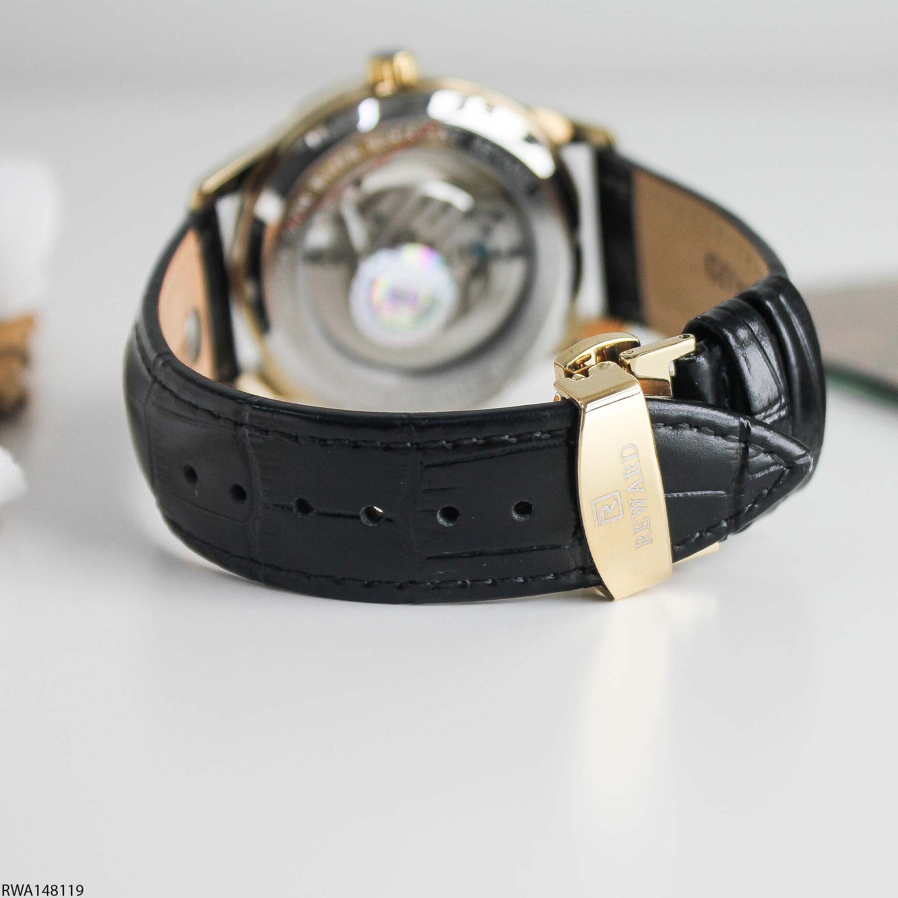 Reward RWA148119 Deri Kordonlu Otomatik Erkek Kol Saati