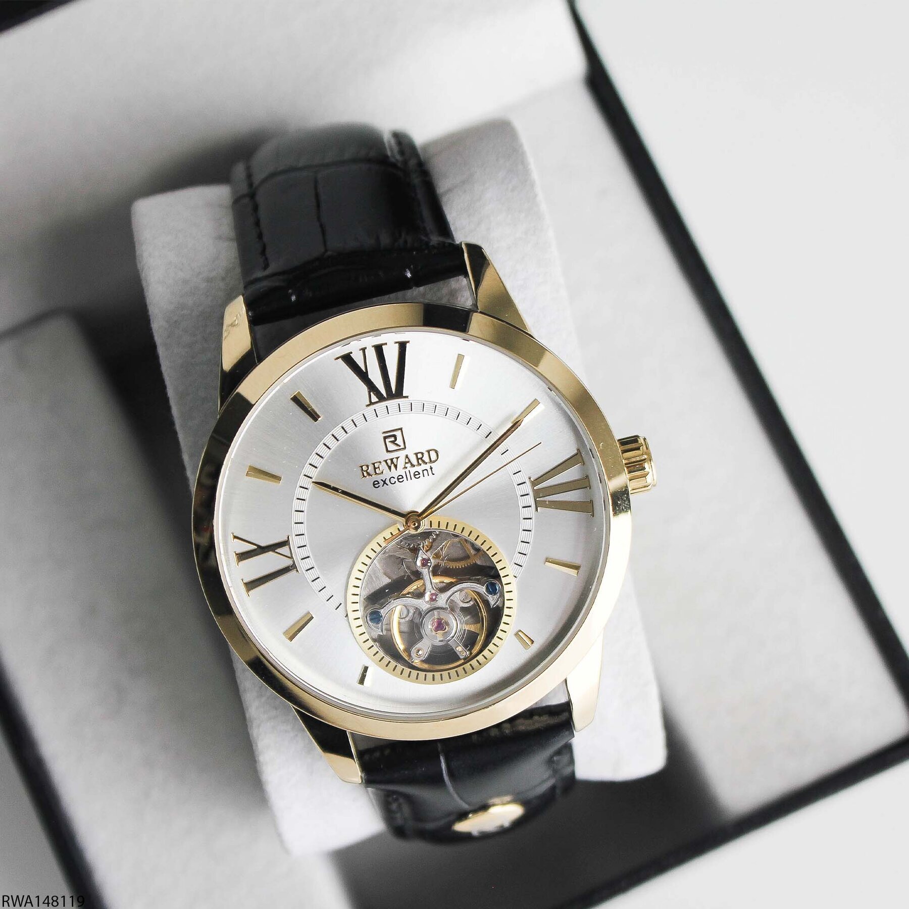 Reward RWA148119 Deri Kordonlu Otomatik Erkek Kol Saati