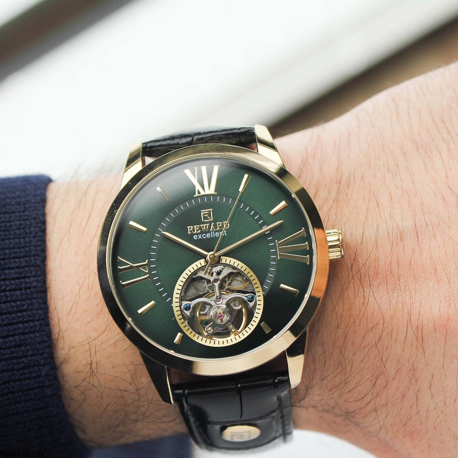 Reward RWA148120 Deri Kordonlu Otomatik Erkek Kol Saati