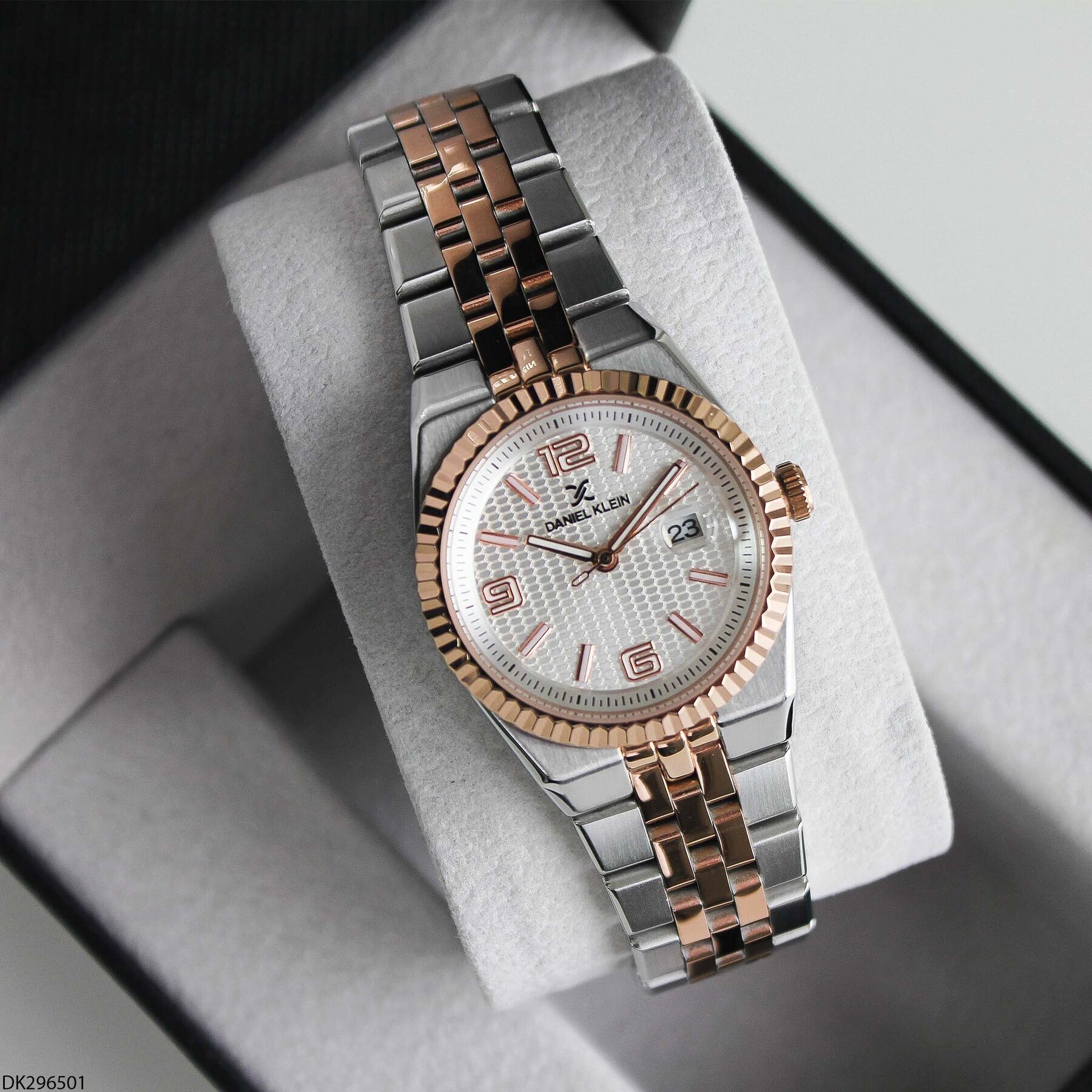 Daniel Klein DK327359 Leather Strap Women Watch