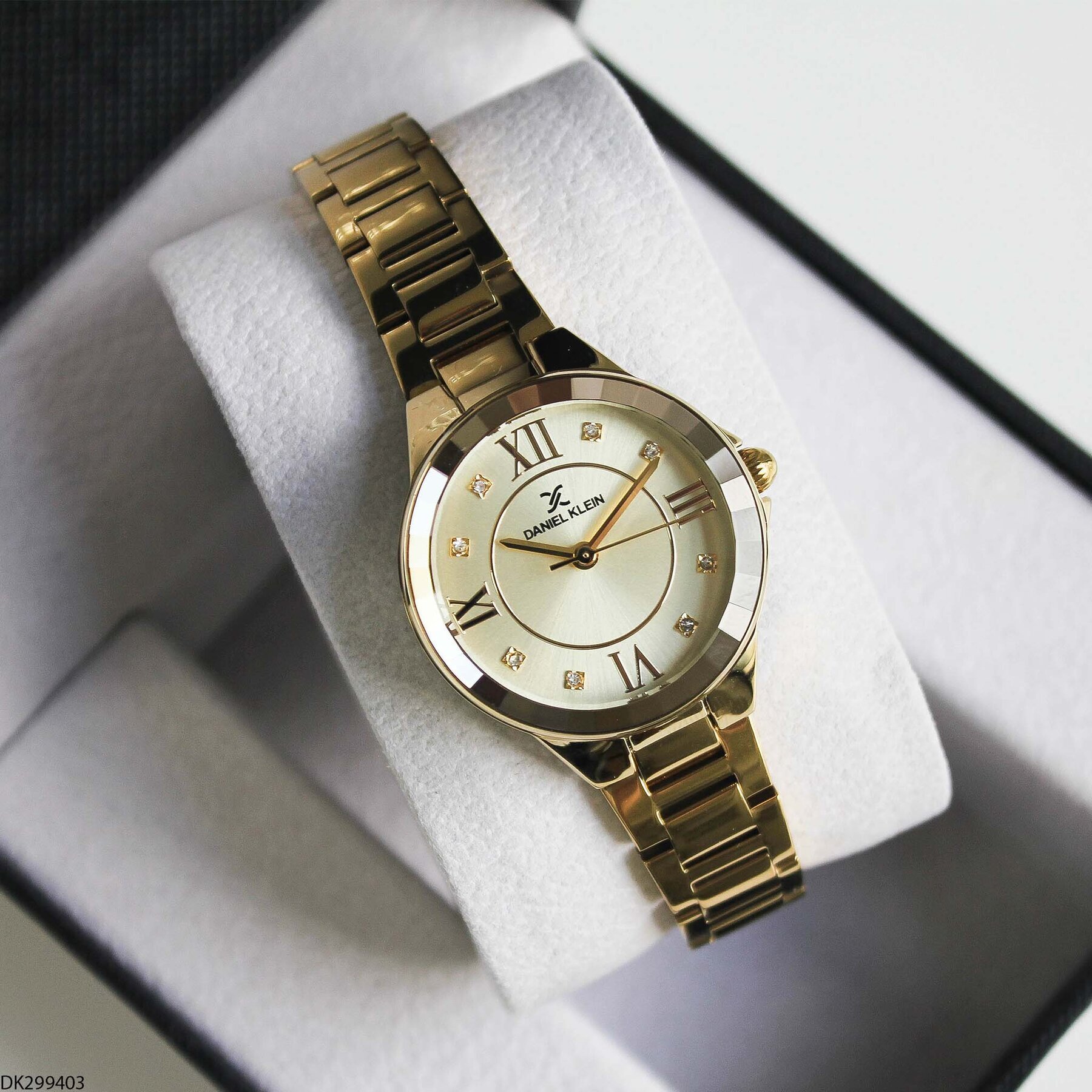 Daniel Klein DK327359 Leather Strap Women Watch