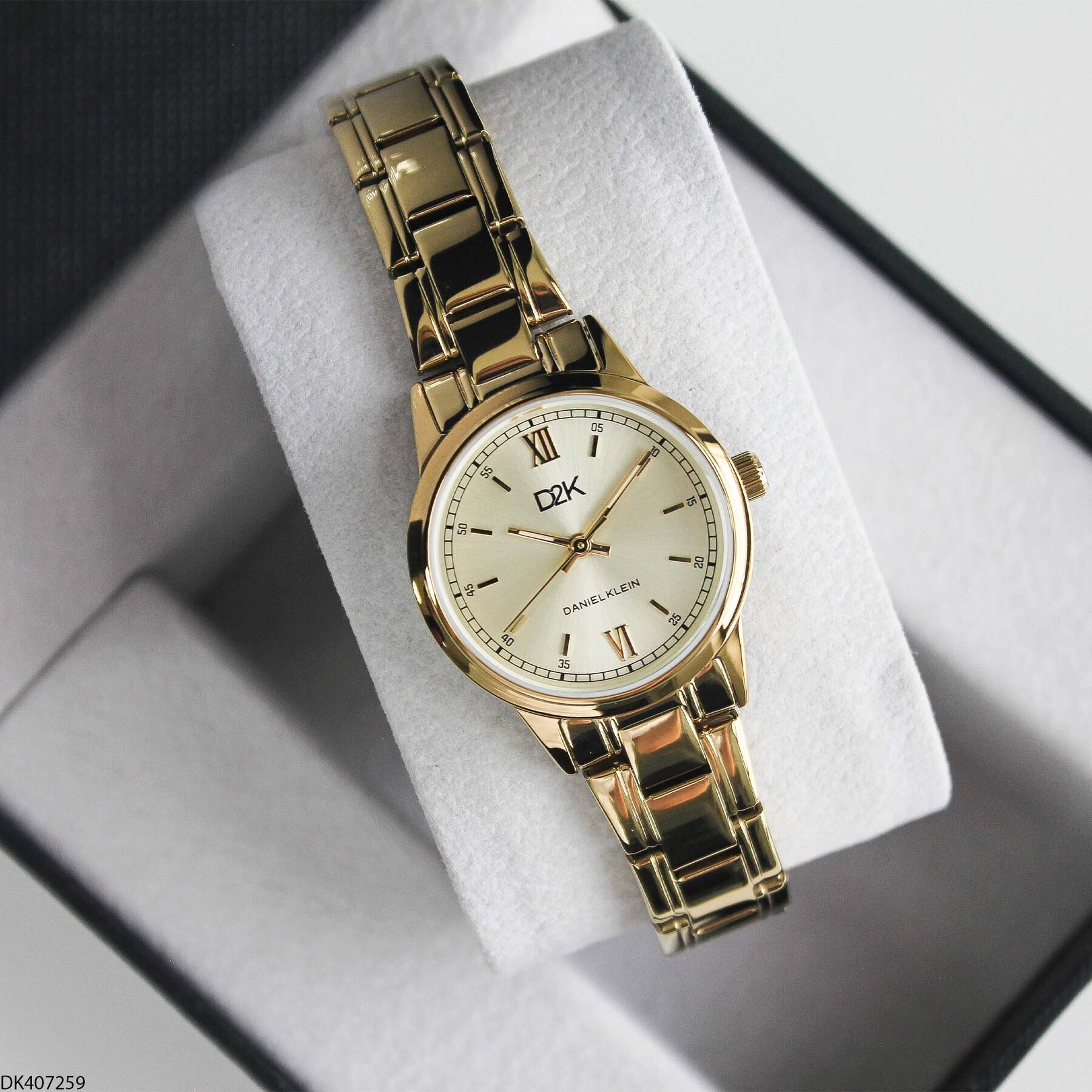 Daniel Klein DK327359 Leather Strap Women Watch