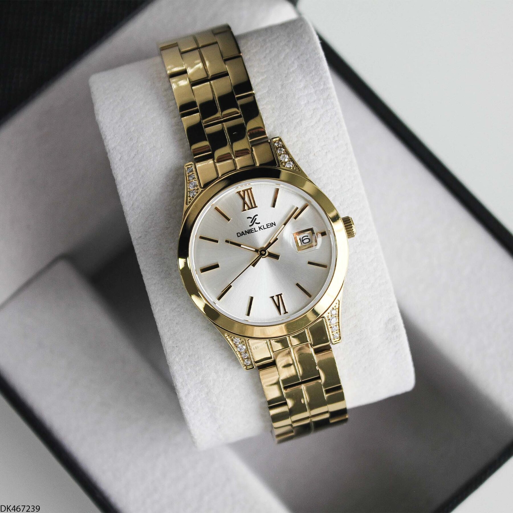 Daniel Klein DK327359 Leather Strap Women Watch