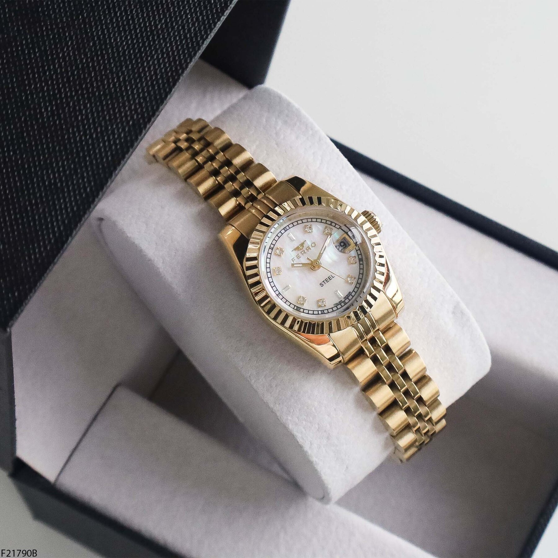Ferro F43029B Steel Strap Women Watch