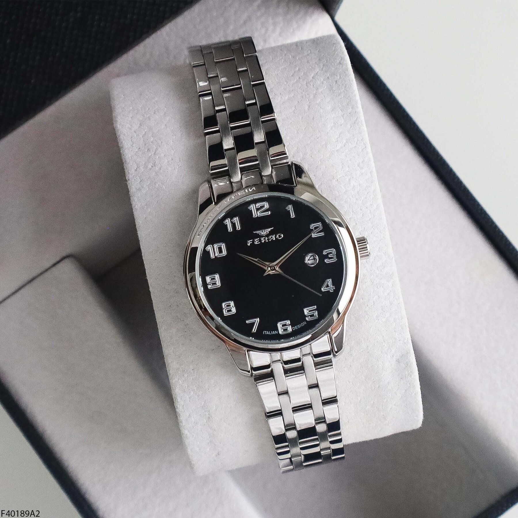 Ferro F43029B Steel Strap Women Watch