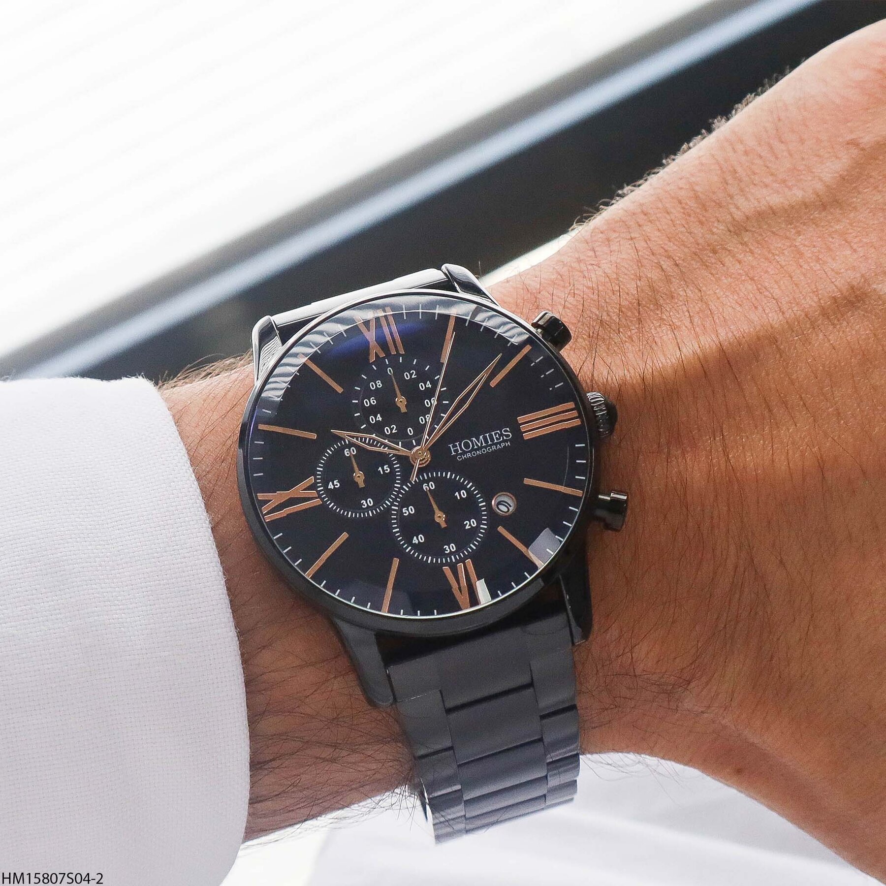 Homies HM15807S04-2 Steel Strap Men Watch