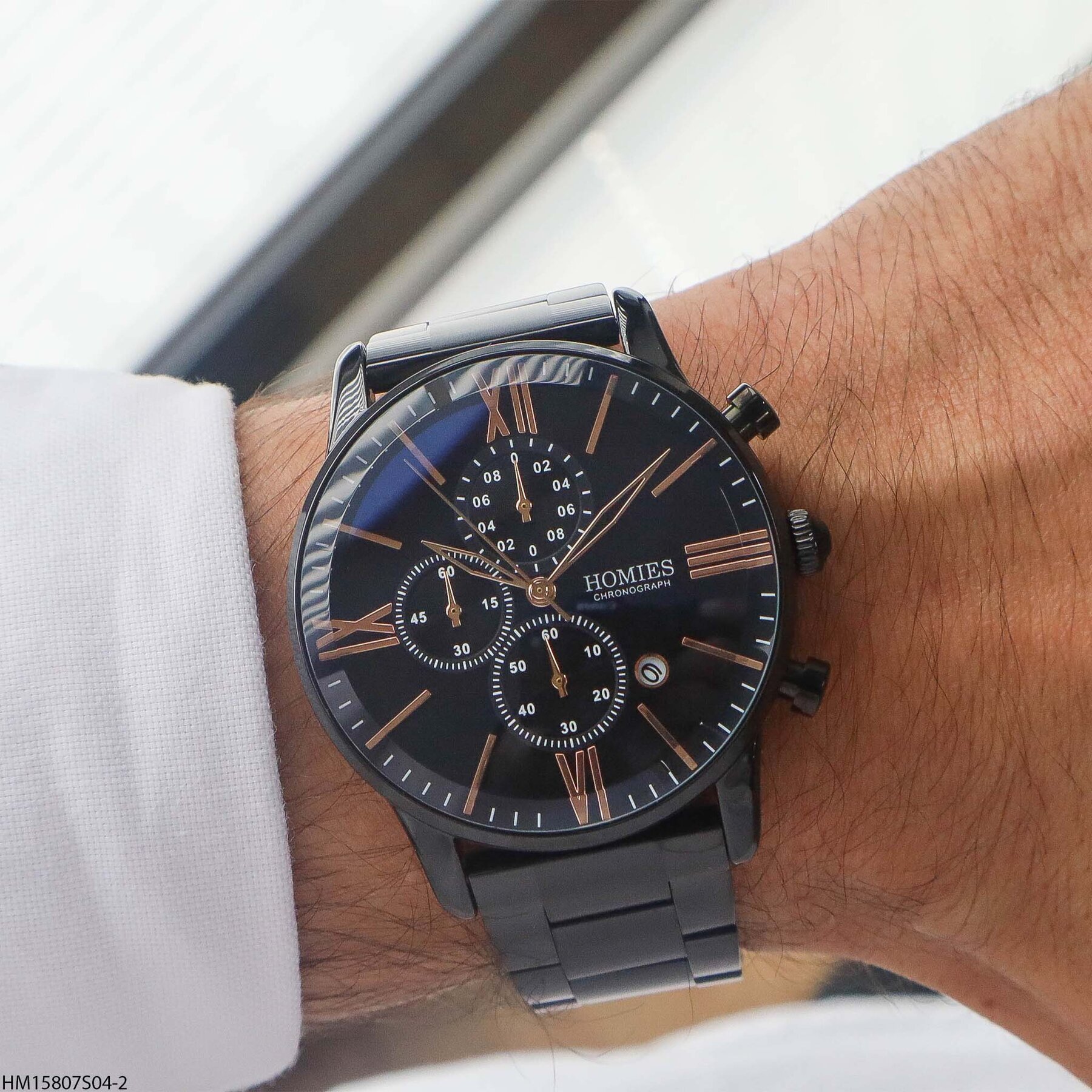 Homies HM15807S04-2 Steel Strap Men Watch