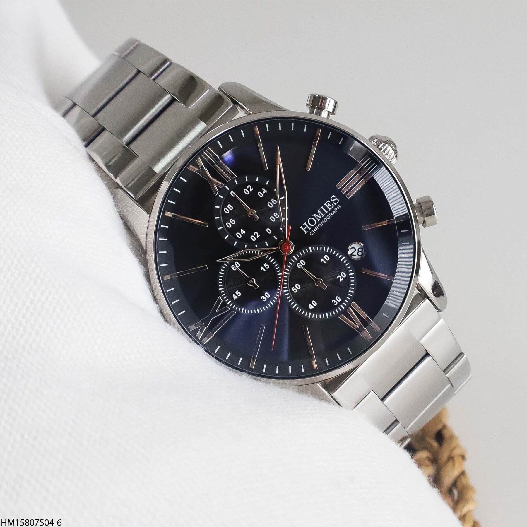 Homies HM15807S04-6 Steel Strap Men Watch