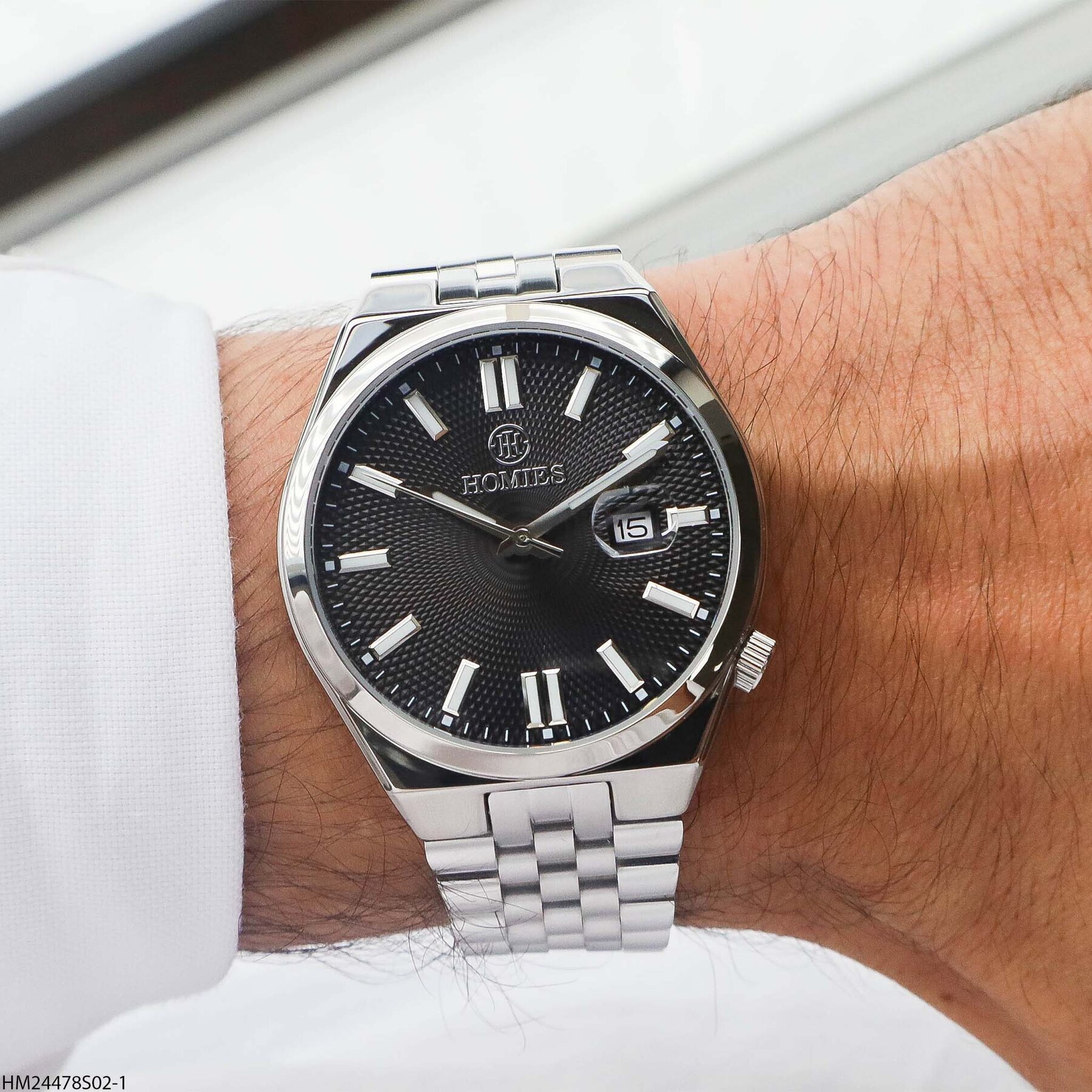 Homies HM15807S04-2 Steel Strap Men Watch