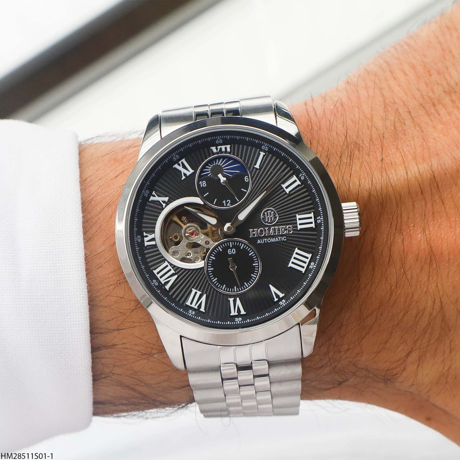 Homies HM15807S04-2 Steel Strap Men Watch
