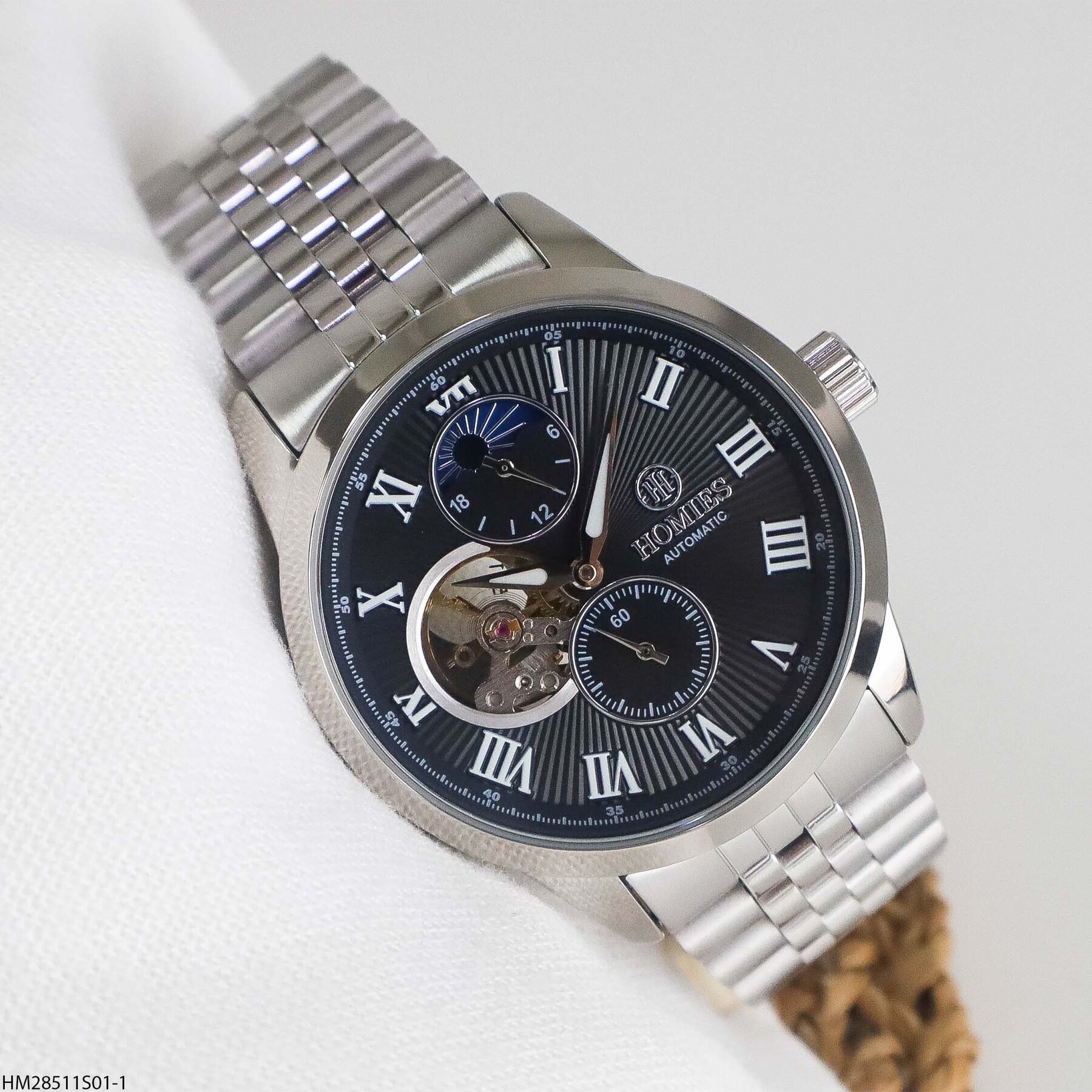 Homies HM15807S04-2 Steel Strap Men Watch