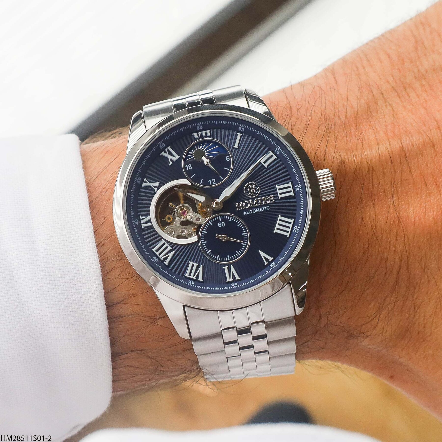 Homies HM15807S04-2 Steel Strap Men Watch