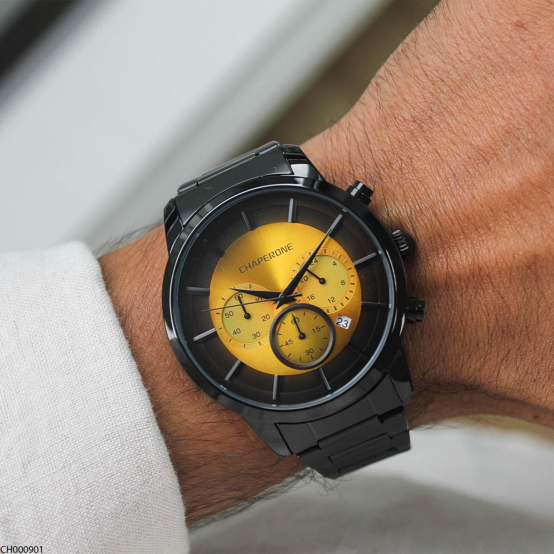 Chaperone CH000901 Çelik Kordonlu Erkek Kol Saati