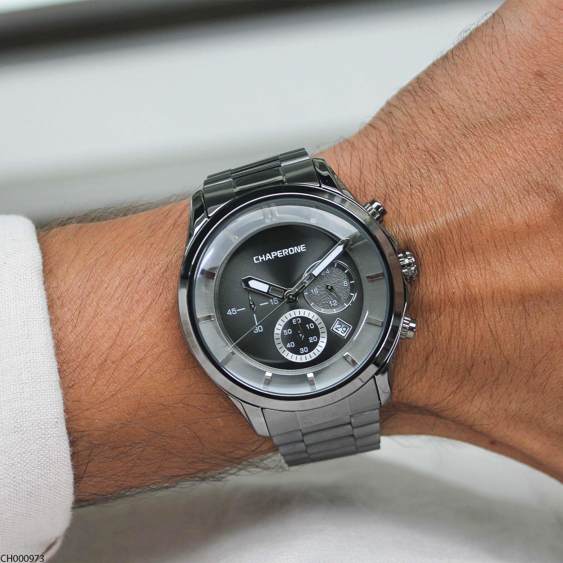 Chaperone CH000973 Çelik Kordonlu Erkek Kol Saati