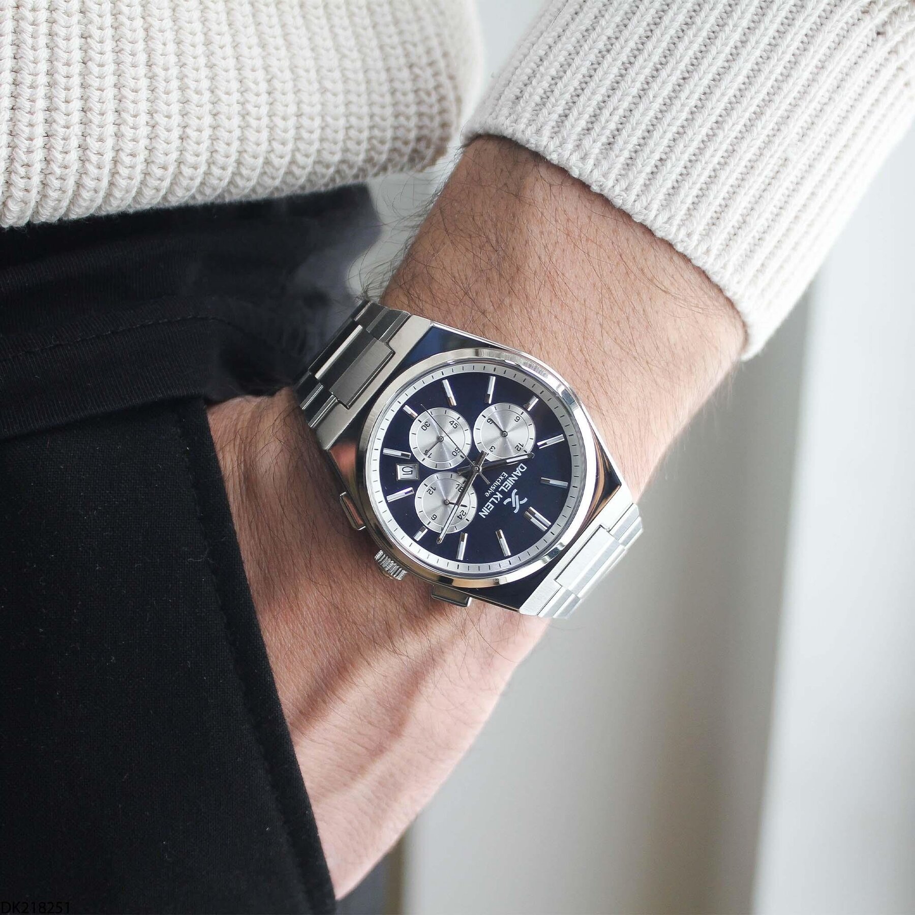 Daniel Klein DK218251-1 Steel Strap Men Watch