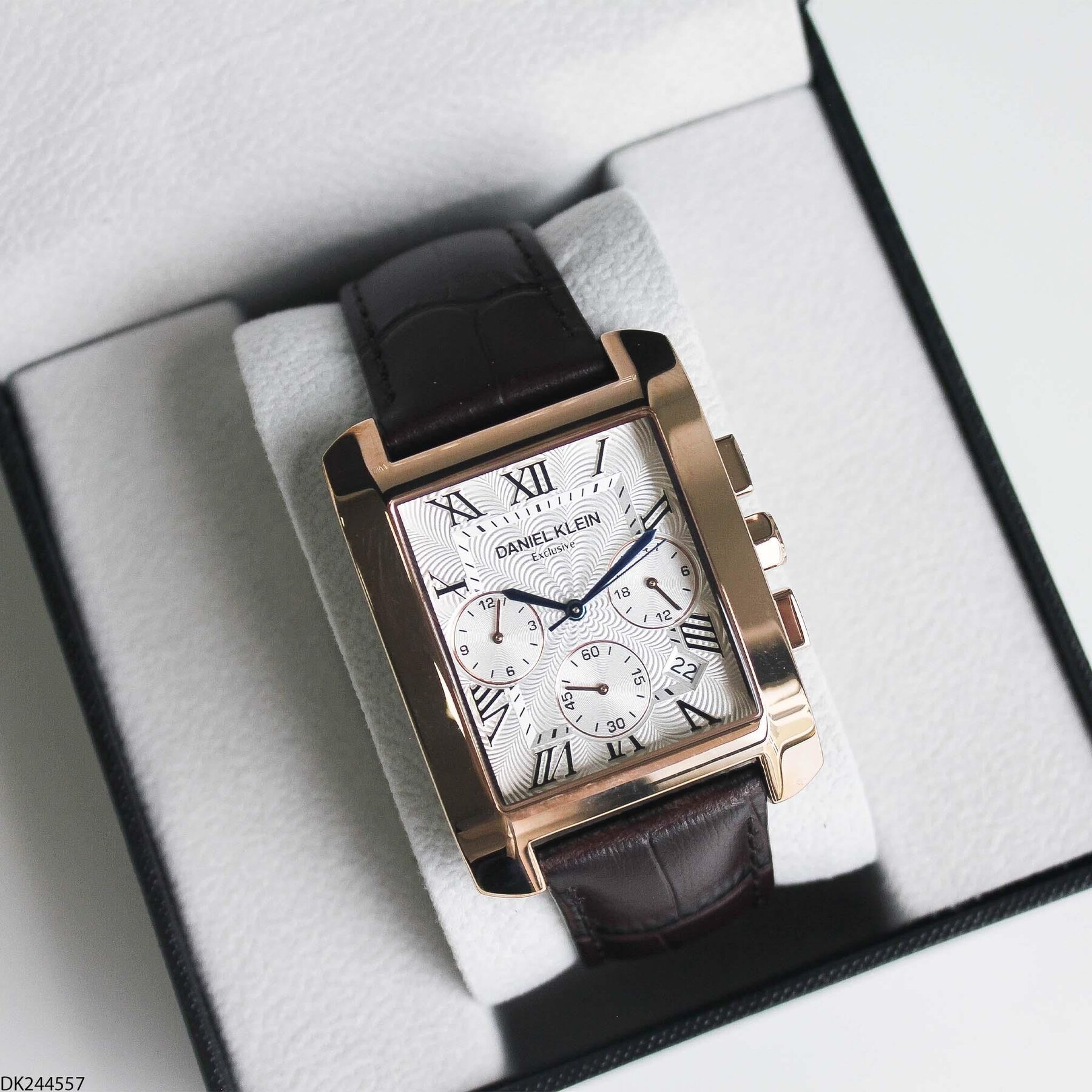 Daniel Klein DK244557 Leather Strap Men Watch