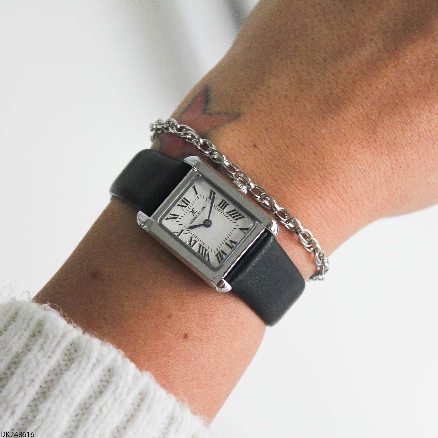 Daniel Klein DK248616 Leather Strap Women Watch