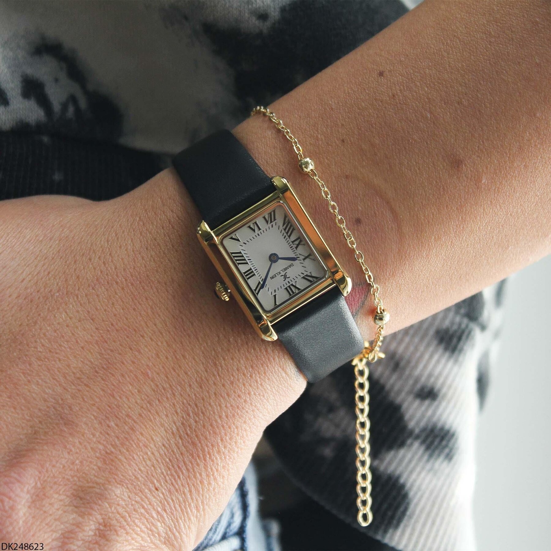 Daniel Klein DK248623 Leather Strap Women Watch