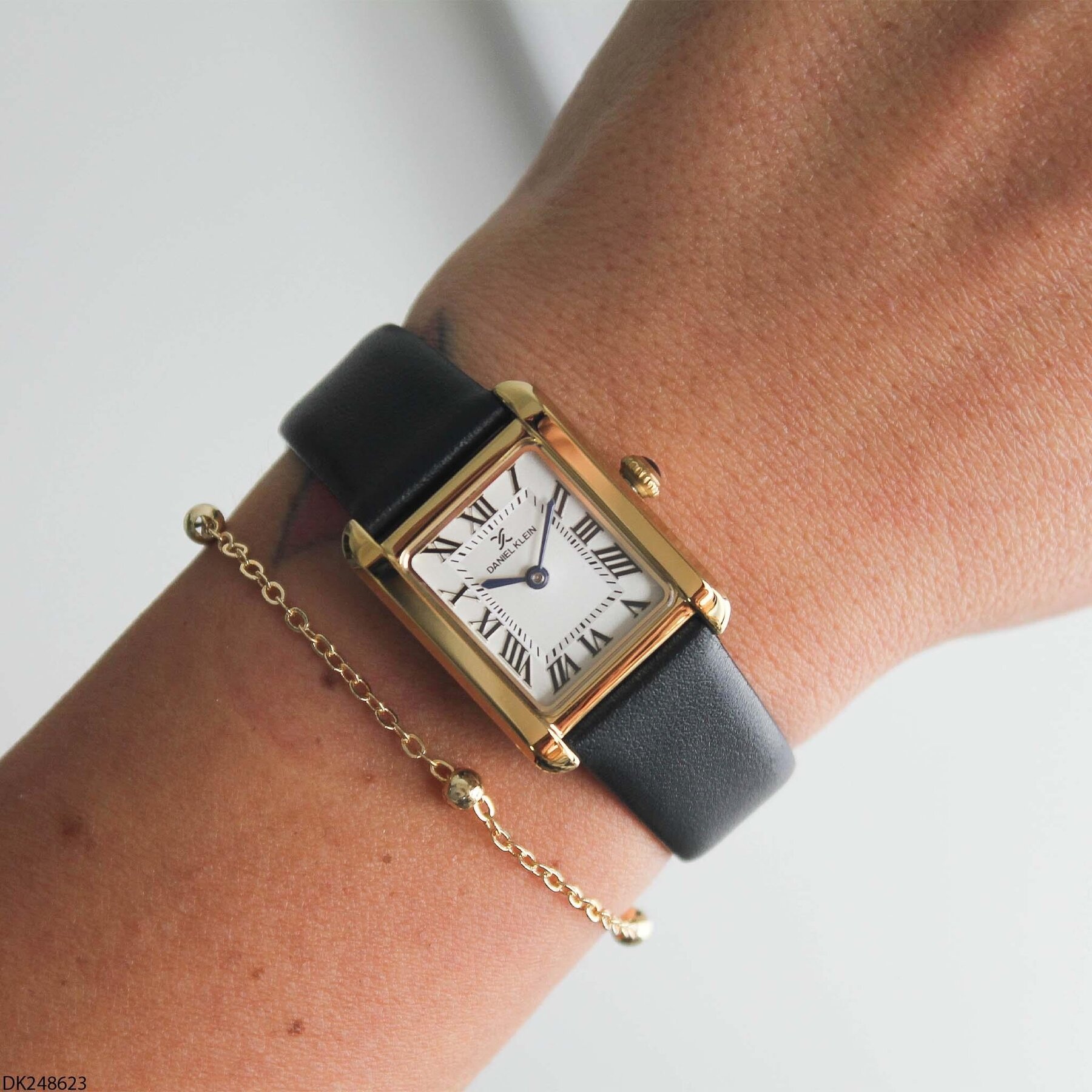 Daniel Klein DK248623 Leather Strap Women Watch