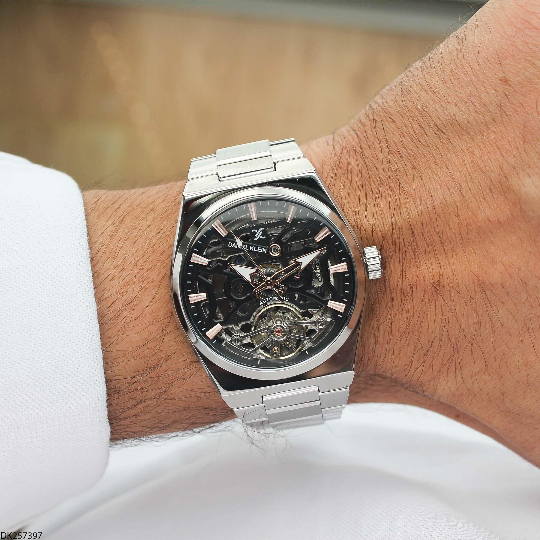 Daniel Klein DK257397 Çelik Kordonlu Otomatik Erkek Kol Saati