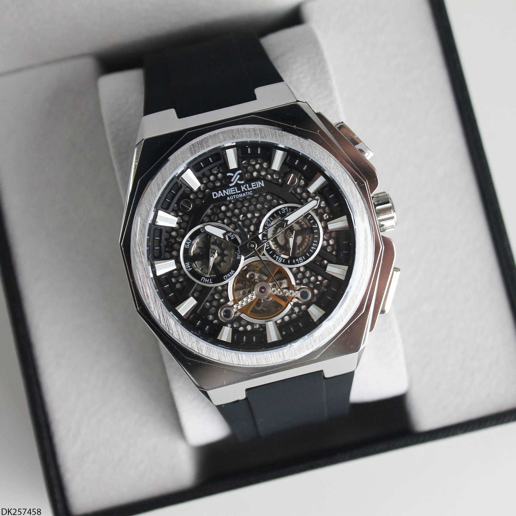 Daniel Klein DK257458 Silikon Kordonlu Otomatik Erkek Kol Saati