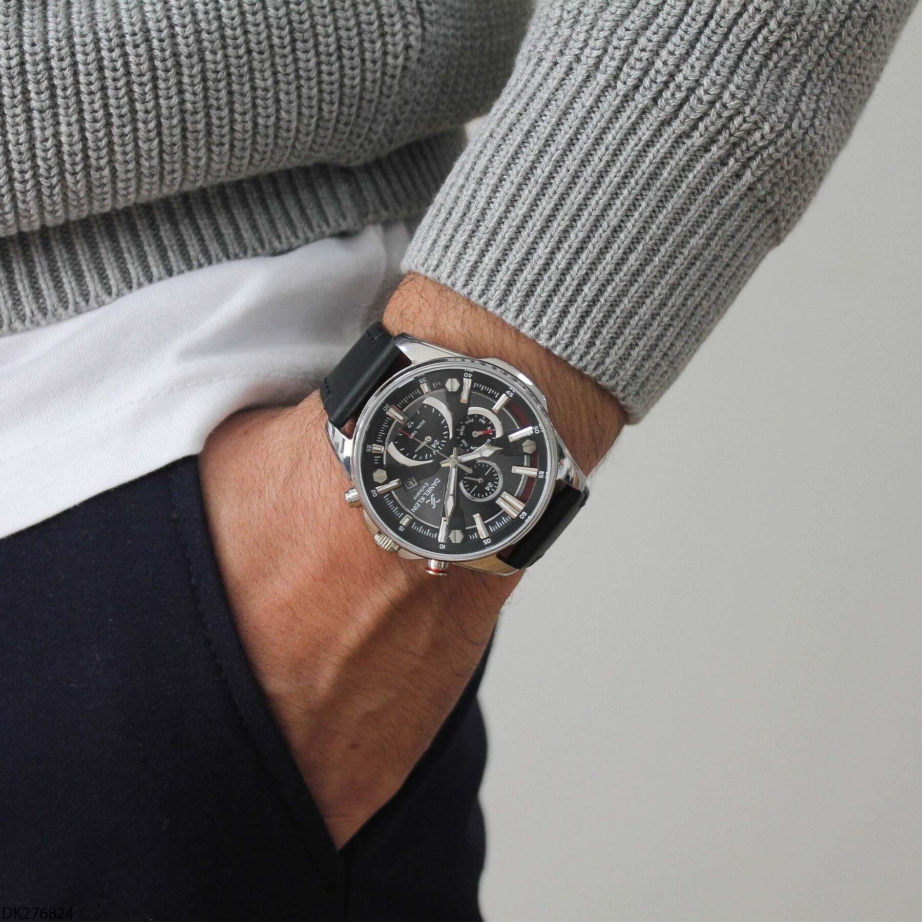 Daniel Klein DK276824 Deri Kordonlu Erkek Kol Saati