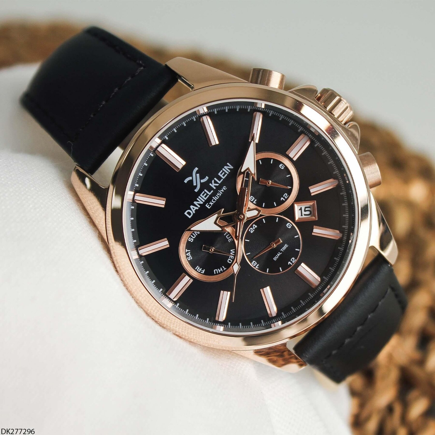 Daniel Klein DK277296 Leather Strap Men Watch