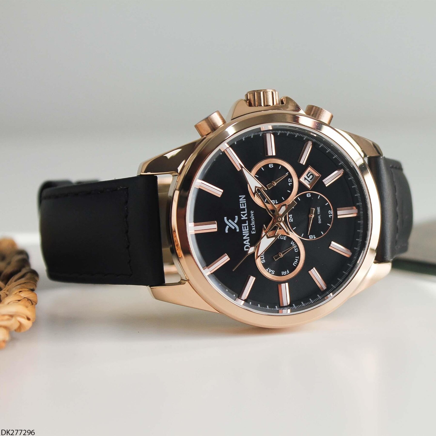 Daniel Klein DK277296 Leather Strap Men Watch