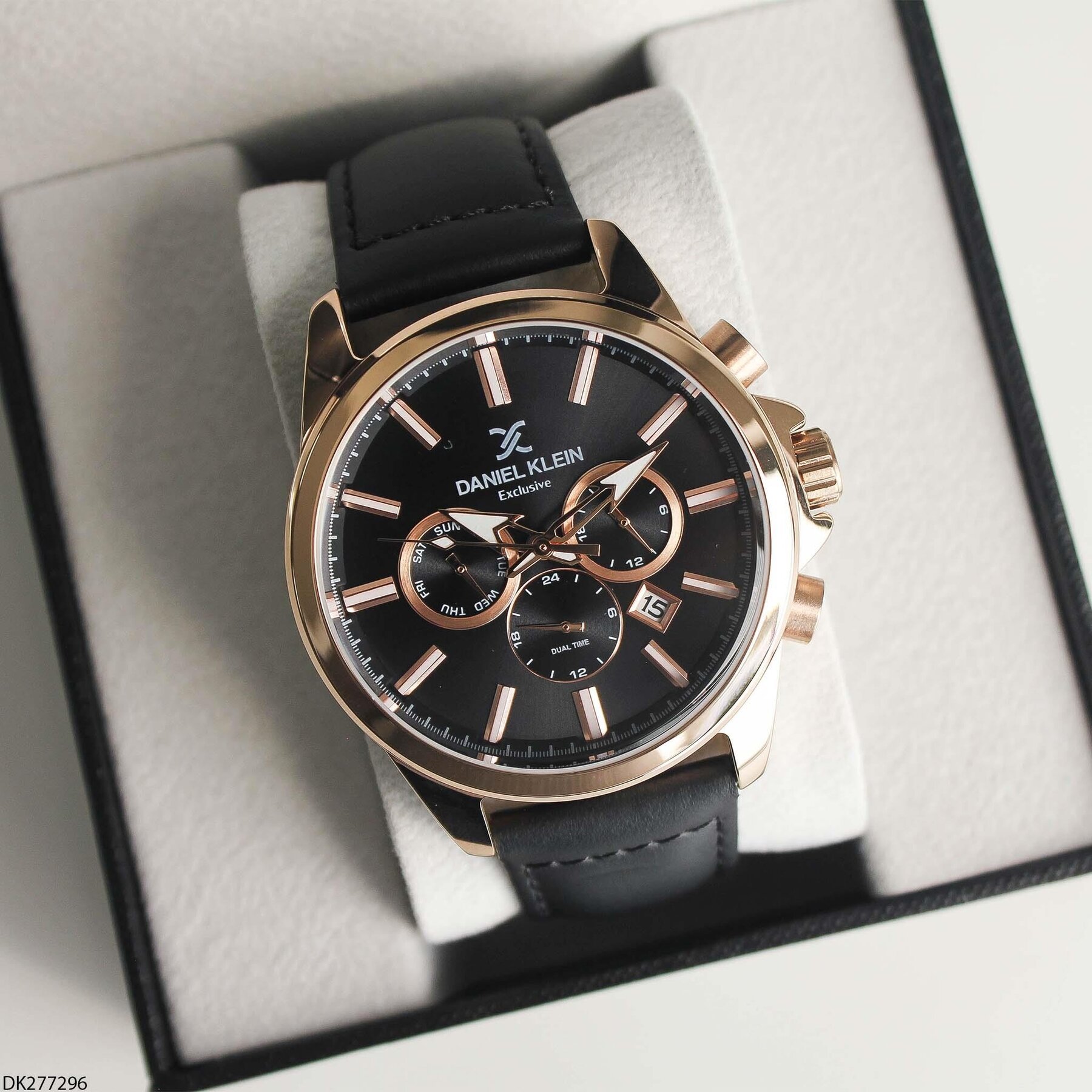 Daniel Klein DK277296 Leather Strap Men Watch