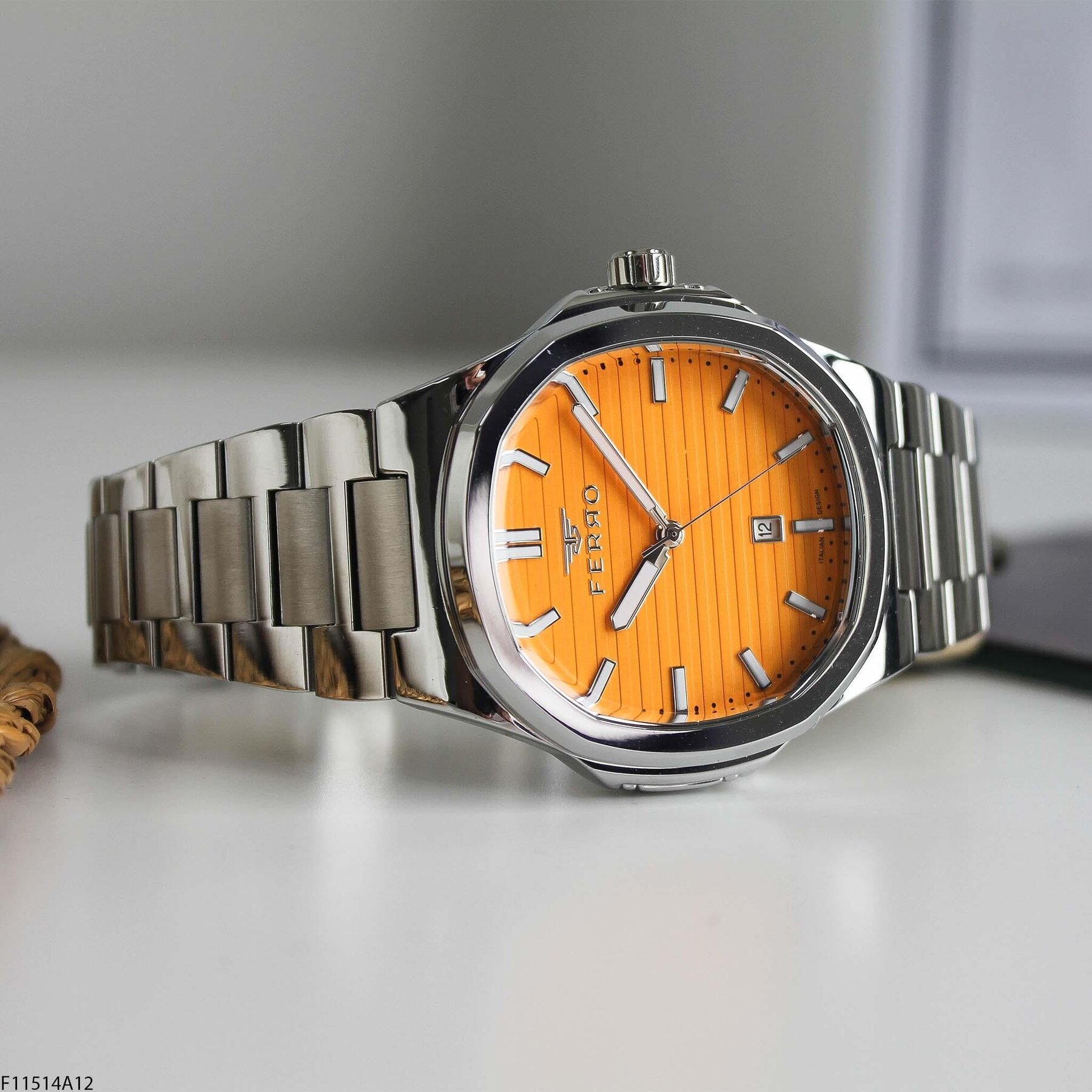 Ferro F11514A12 Çelik Kordonlu Erkek Kol Saati