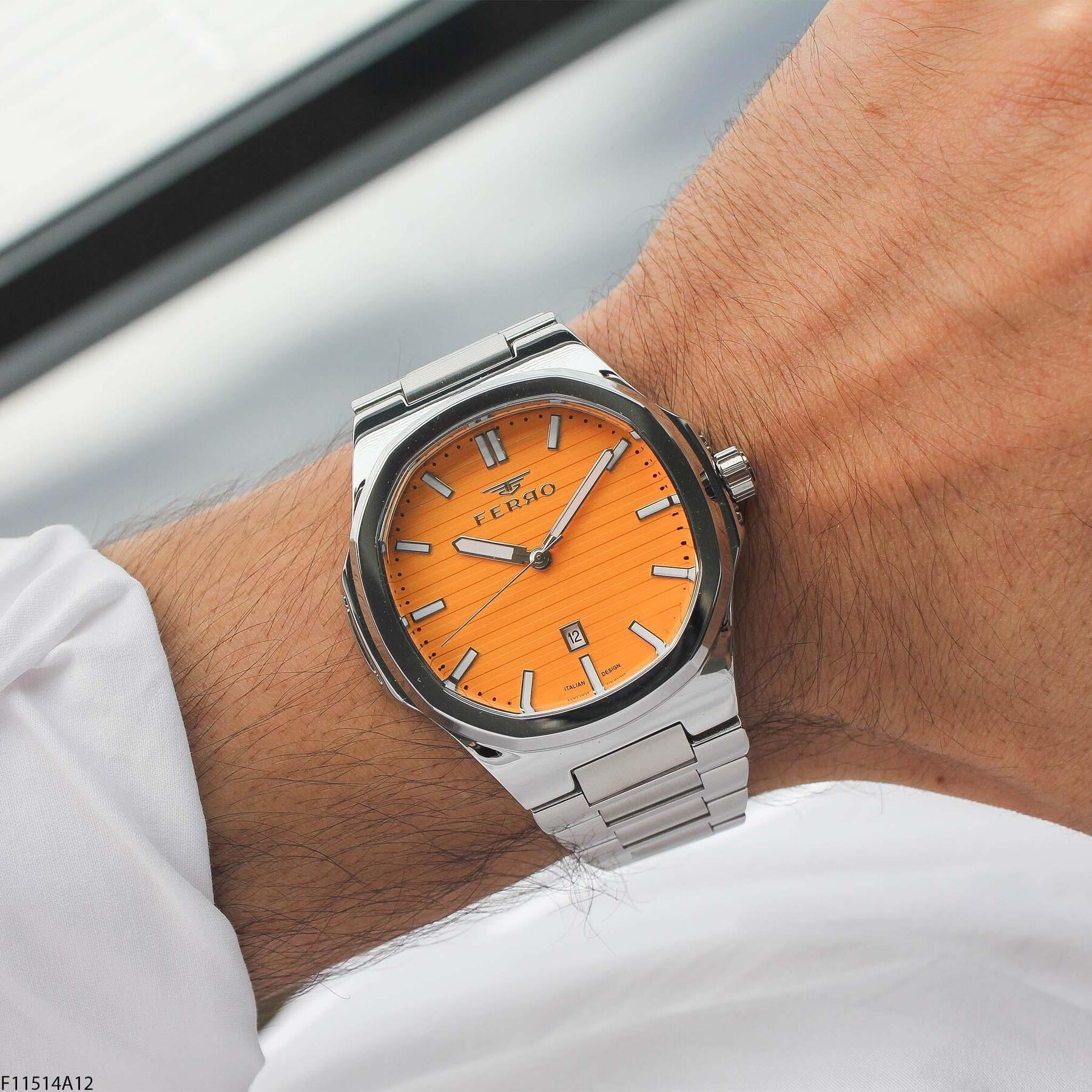 Ferro F11514A12 Çelik Kordonlu Erkek Kol Saati