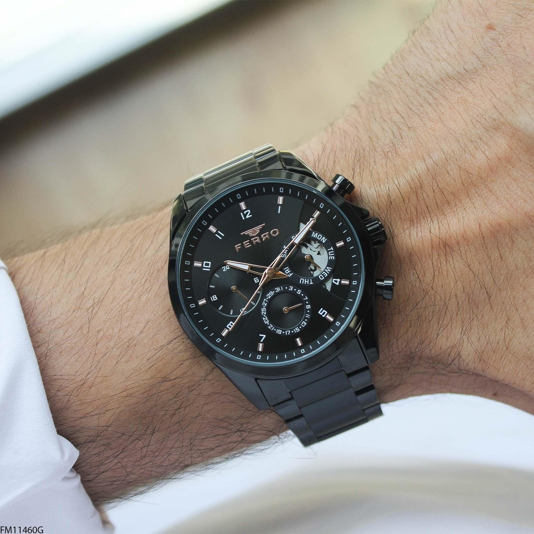 Ferro FM11460G Çelik Kordonlu Erkek Kol Saati