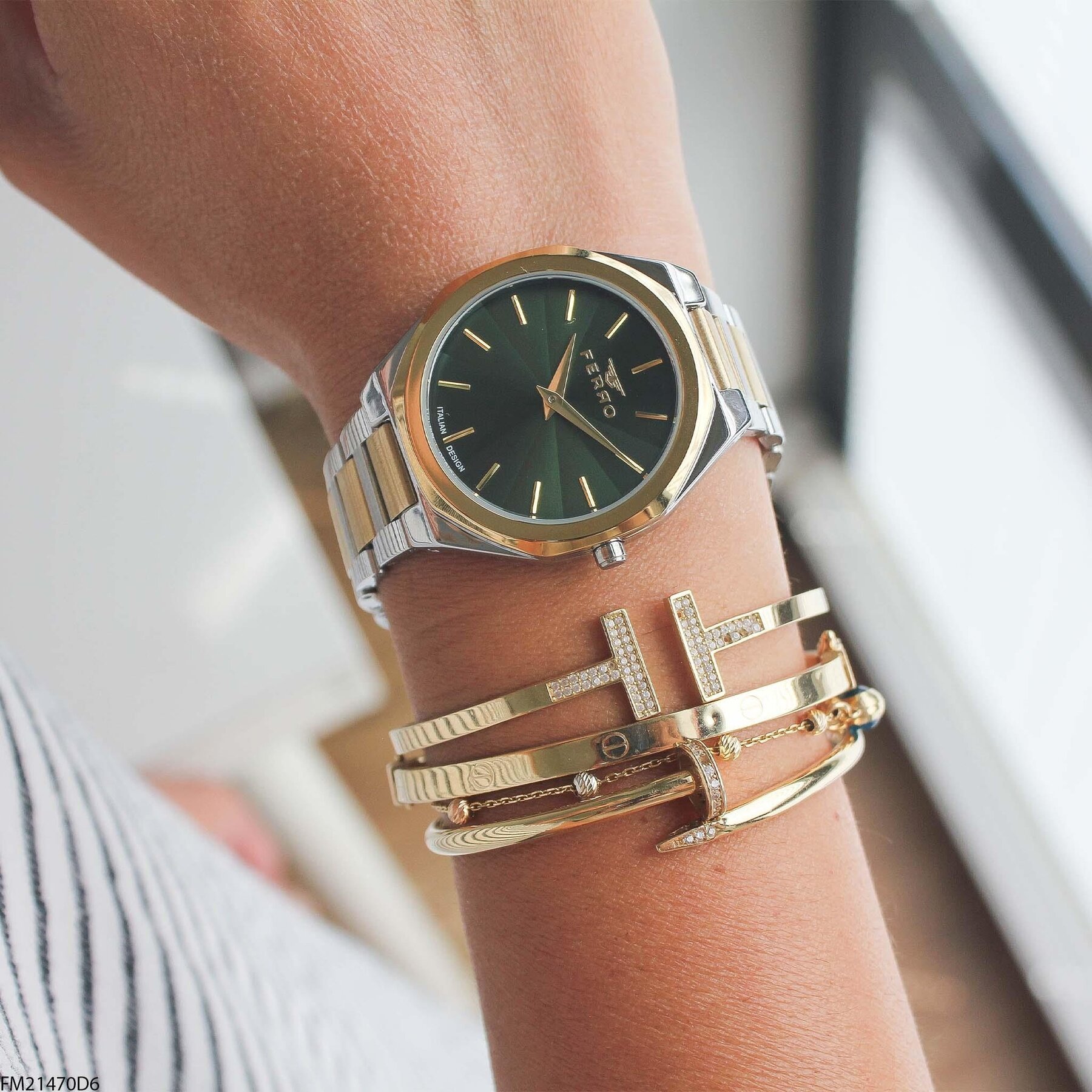 Ferro FM21470D6 Çelik Kordonlu Kadın Kol Saati