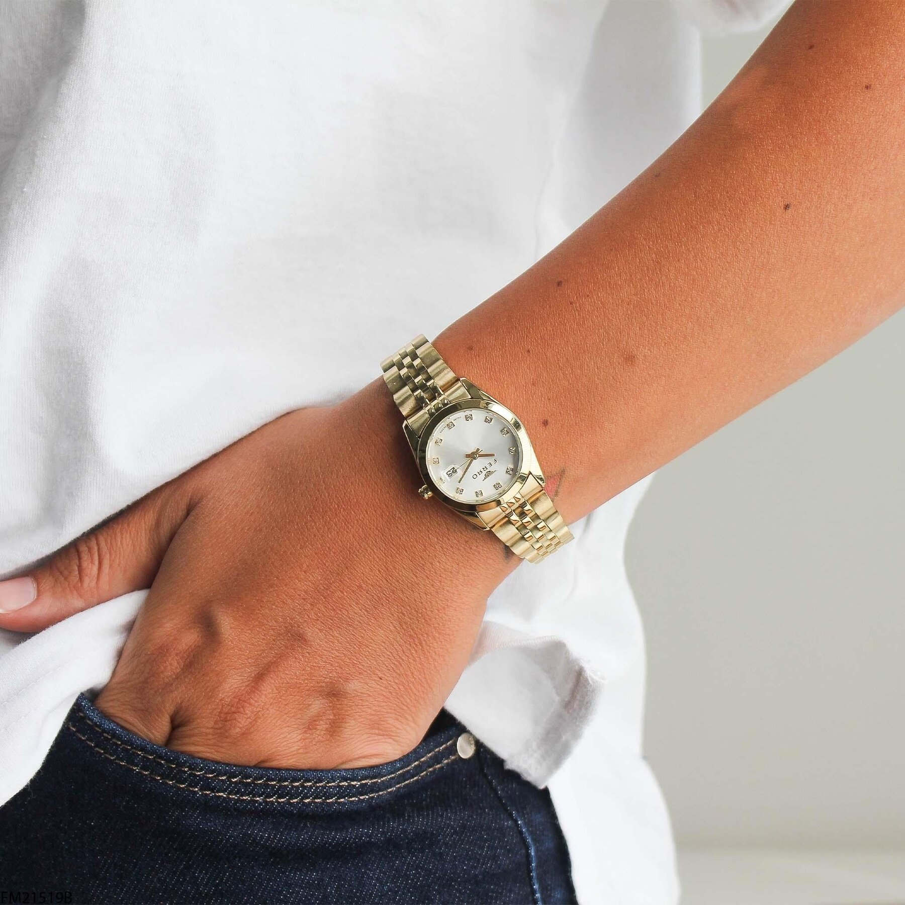 Ferro FM21519B Çelik Kordonlu Kadın Kol Saati