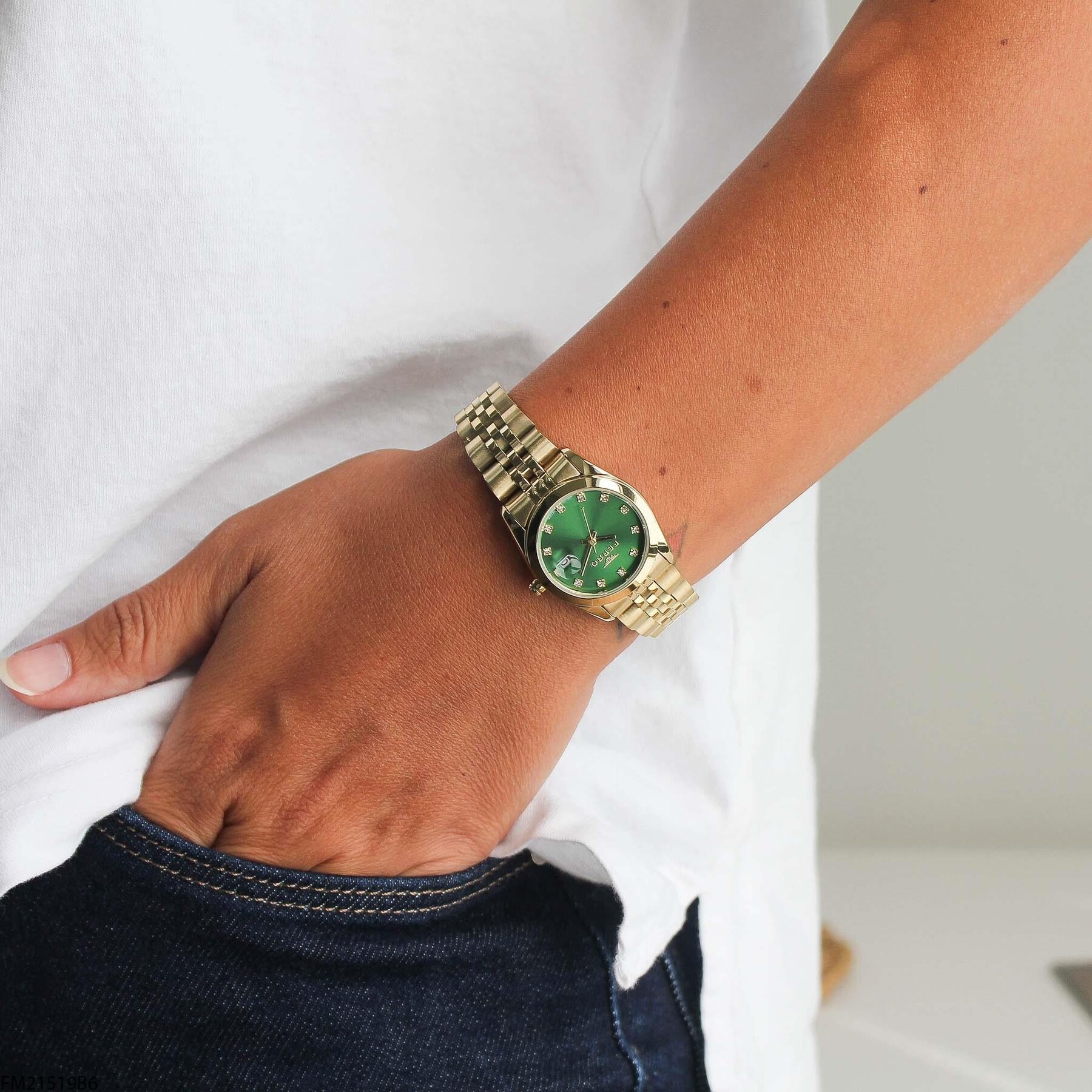 Ferro FM21519B6 Çelik Kordonlu Kadın Kol Saati