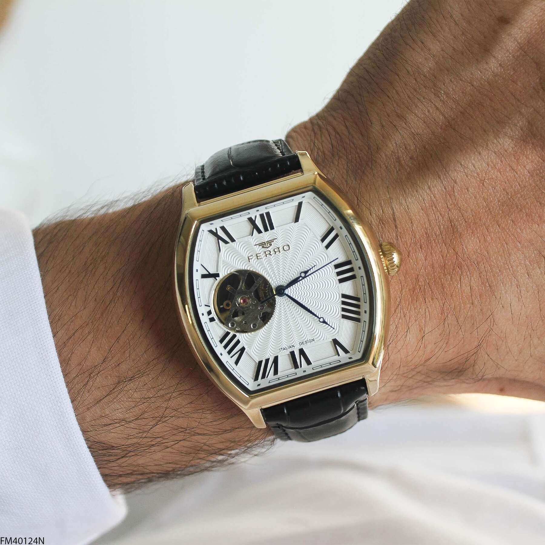 Ferro FM40124N Deri Kordonlu Erkek Kol Saati