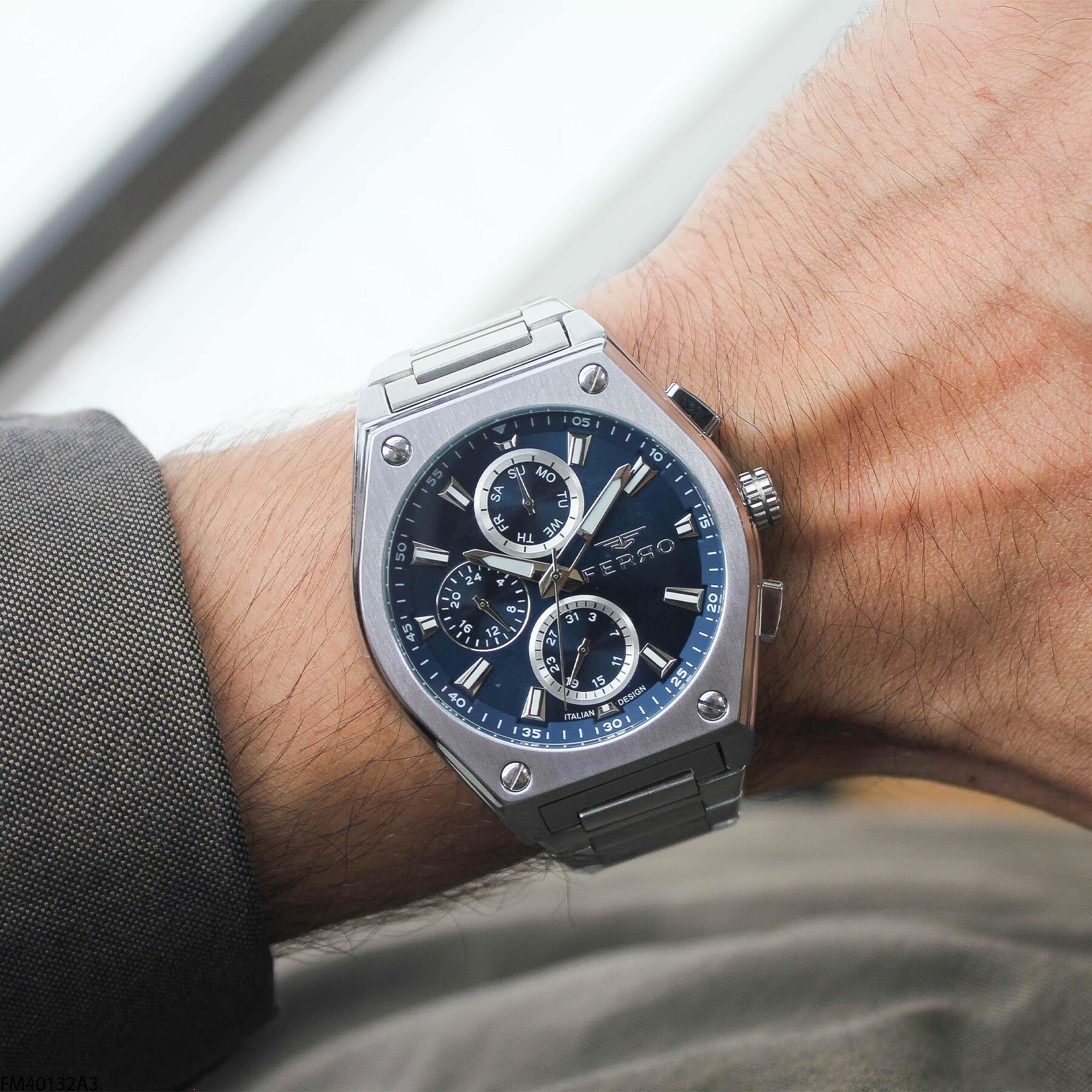 Ferro FM40132A3 Çelik Kordonlu Erkek Kol Saati