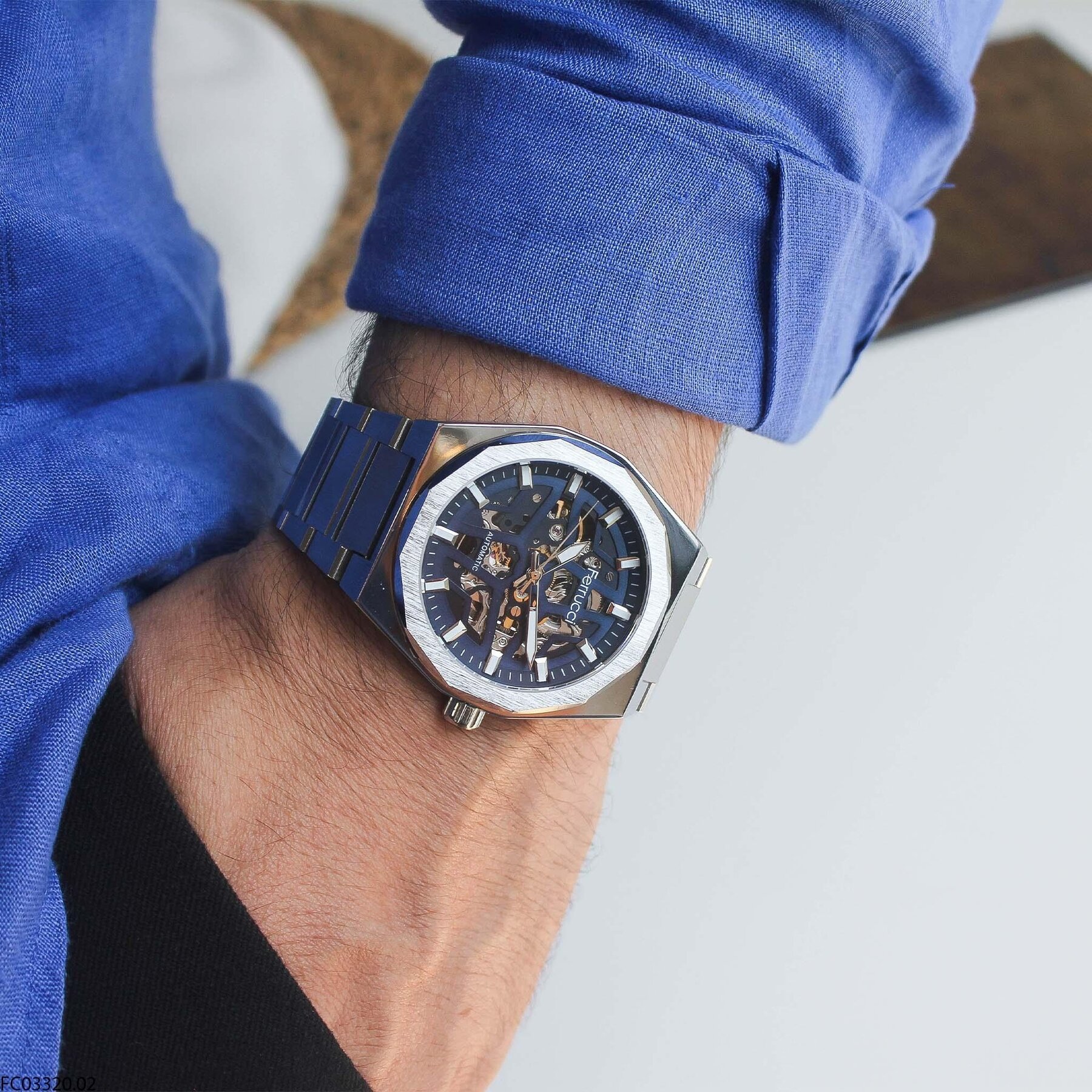 Ferrucci FC03320.02 Çelik Kordonlu Erkek Kol Saati